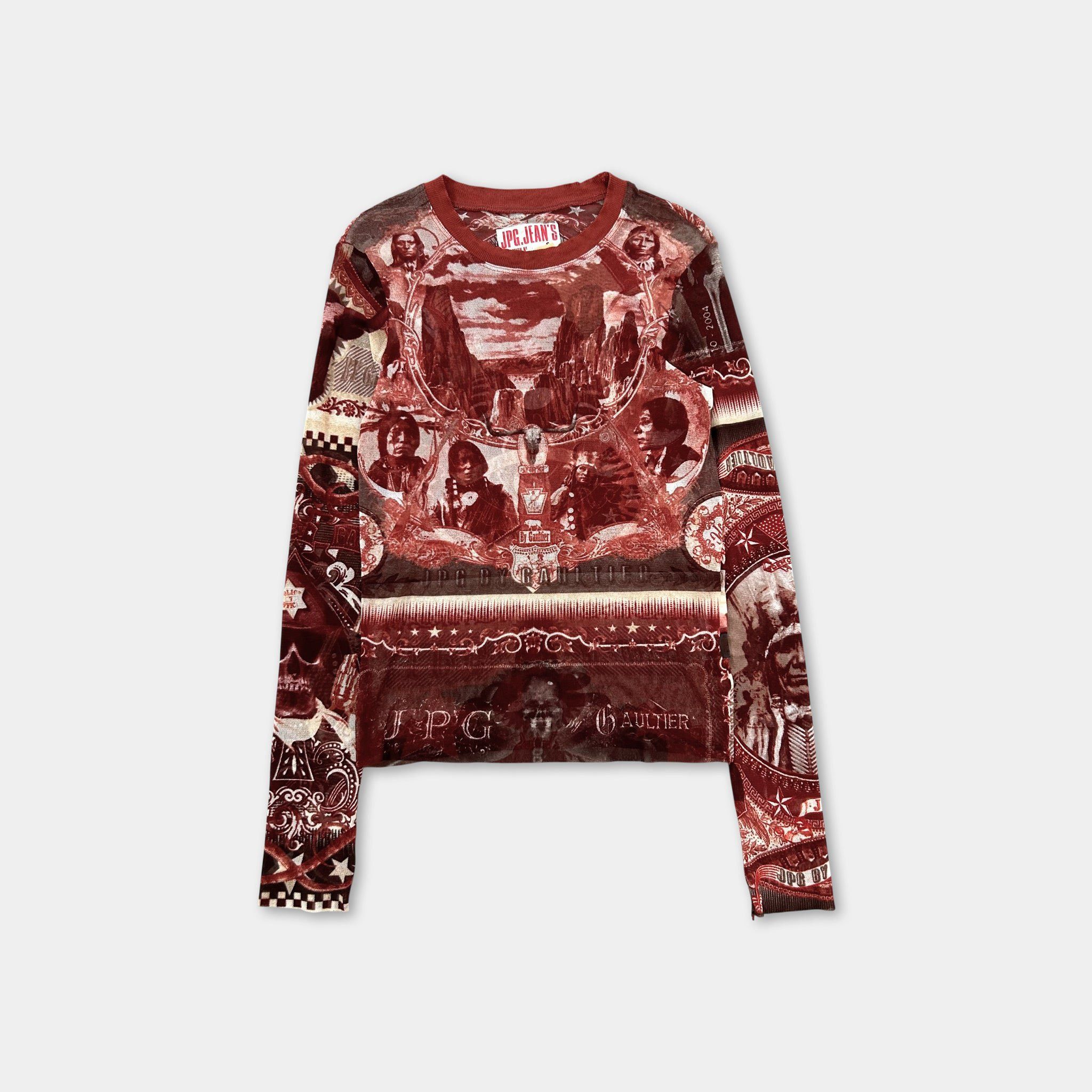 Jean Paul Gaultier Jean Paul Gaultier Native American Longsleeve Size US S / EU 44-46 / 1 - 1 Thumbnail