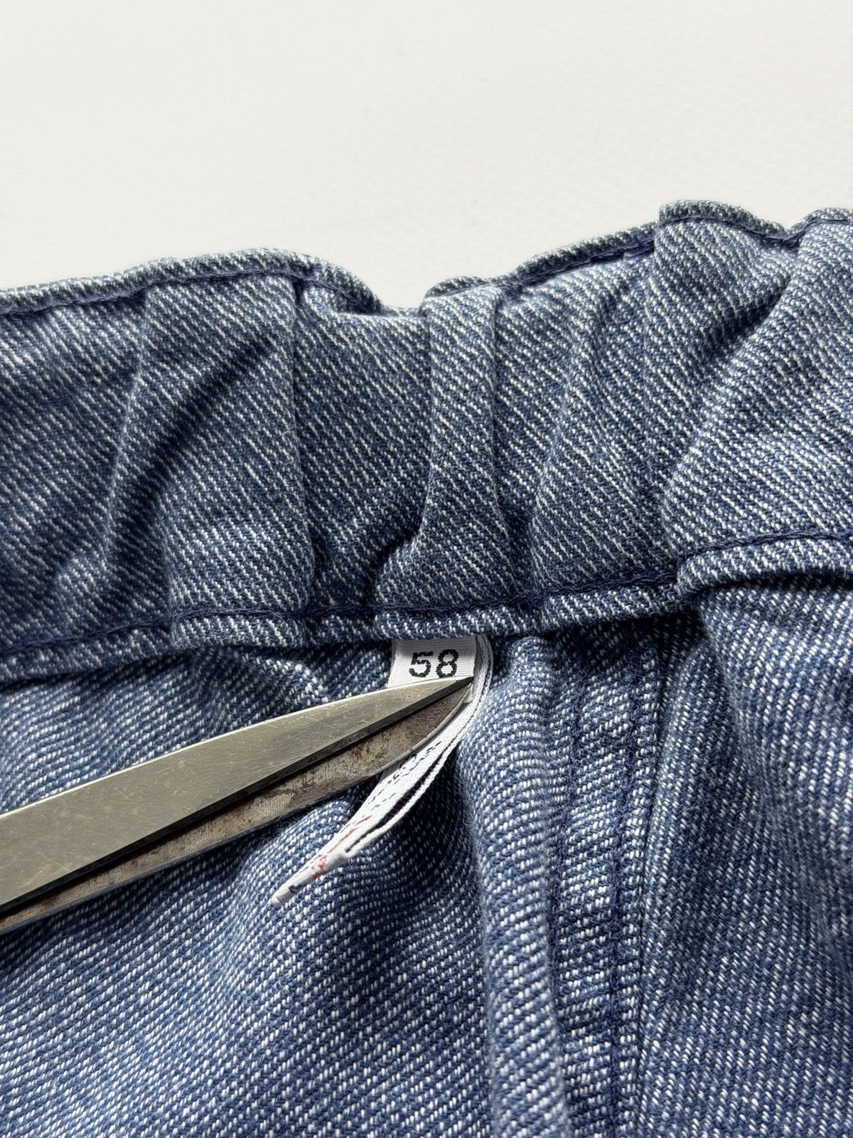 Vetra Vintage 80s French Denim Patchwork Distressed Work Pants Size US 36 / EU 52 - 9 Thumbnail