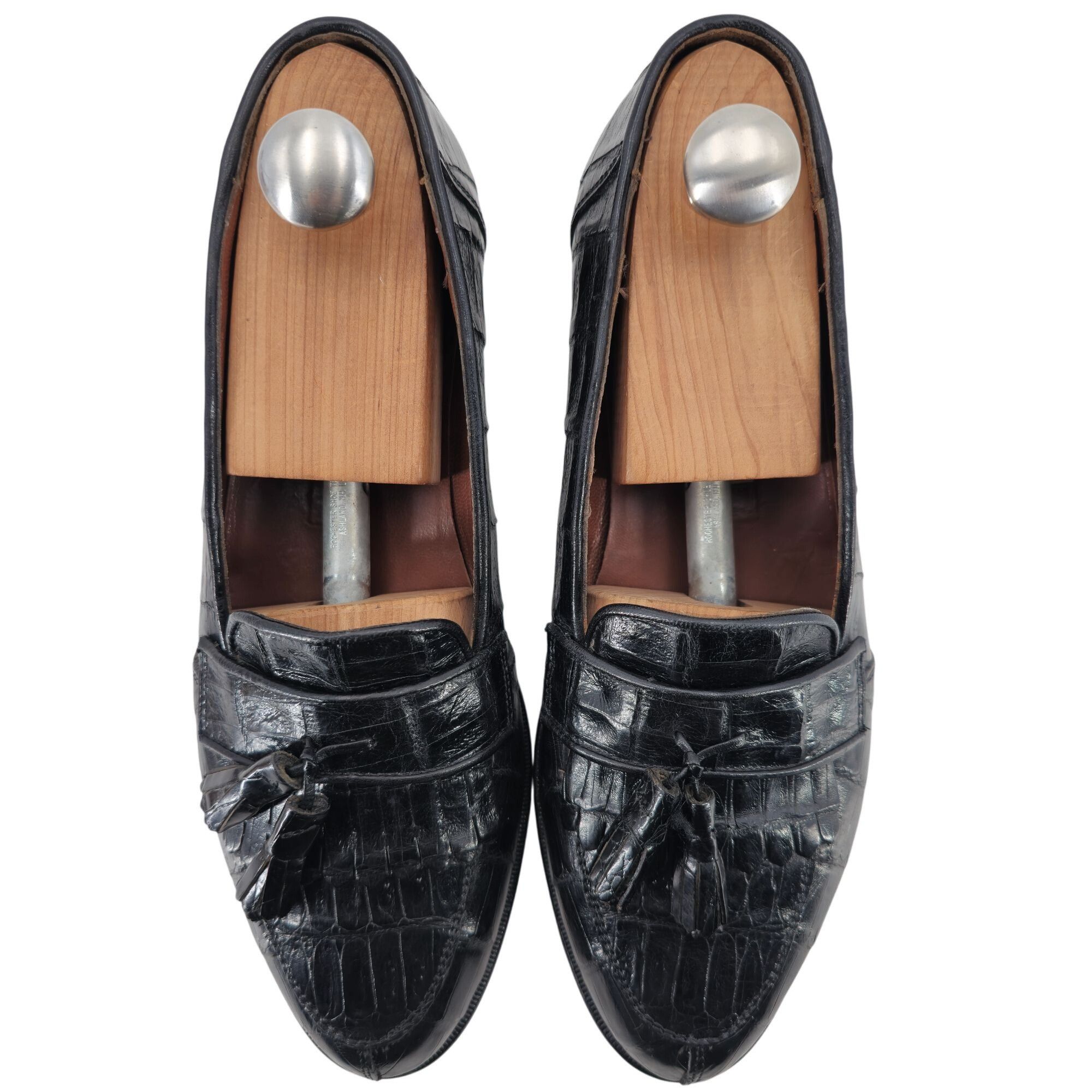 Belvedere Vintage Belvedere Exotic Full Crocodile Black Dress Shoe 8.5 Size US 8.5 / EU 41-42 - 9 Thumbnail