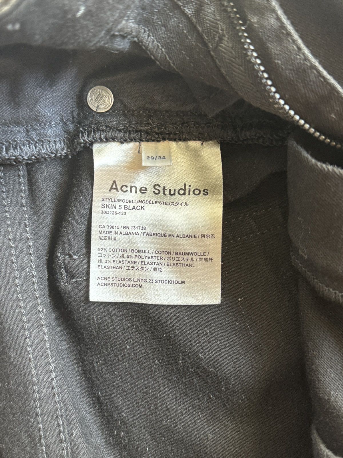 Acne Studios Acne Studios black skinny jeans Size US 29 - 4 Thumbnail
