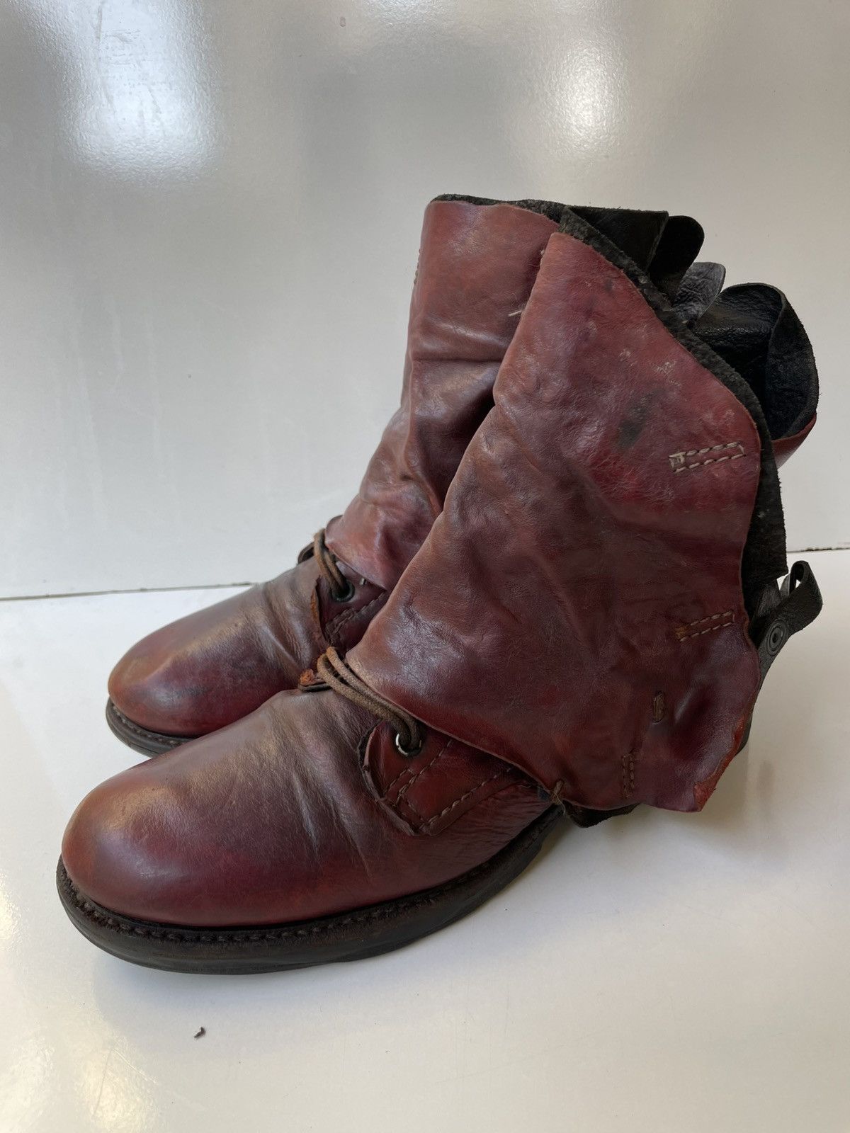 A.S.98 A.S.98 Leather Boho Biker Women's Boots EUR 37 | US 6.5 -7 Size US 7 / IT 37 - 2 Thumbnail
