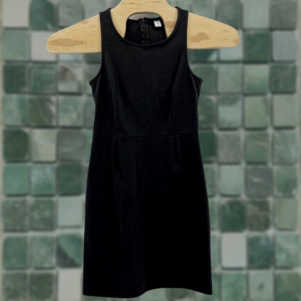 Old Navy Old Navy Dress Women S Dark Grey SL Ponte Slub Sleeveless Fitted Classic Office Dress Size S / US 4 / IT 40 - 1 Thumbnail
