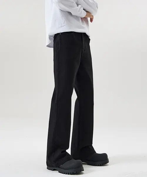 VIBE Black Vintage Stretch Slim-Fit Bootcut Jeans Size US 32 / EU 48 - 4 Thumbnail