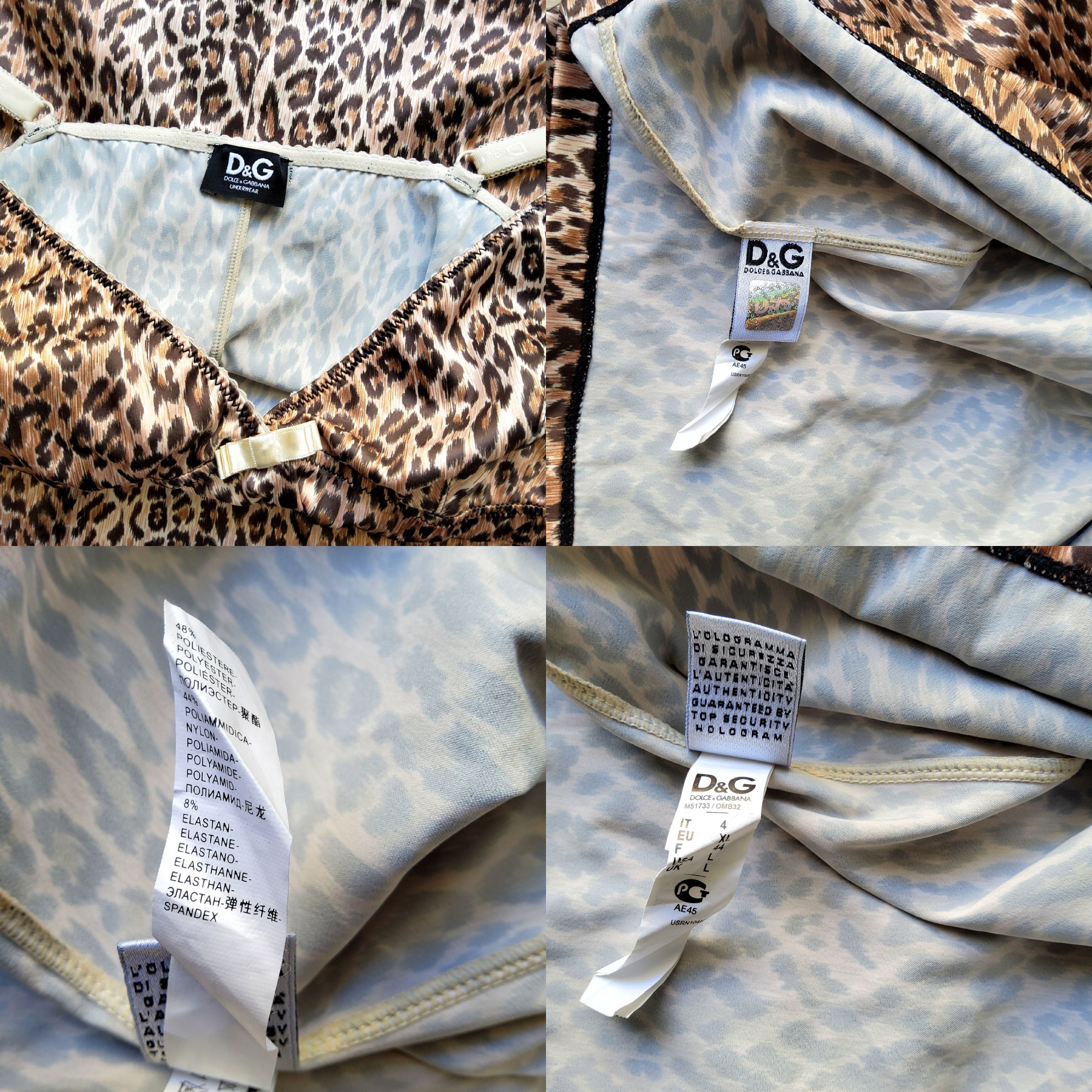 Dolce & Gabbana Dolce & Gabbana vintage y2k animal print lingerie slip dress Size L / US 10 / IT 46 - 9 Thumbnail