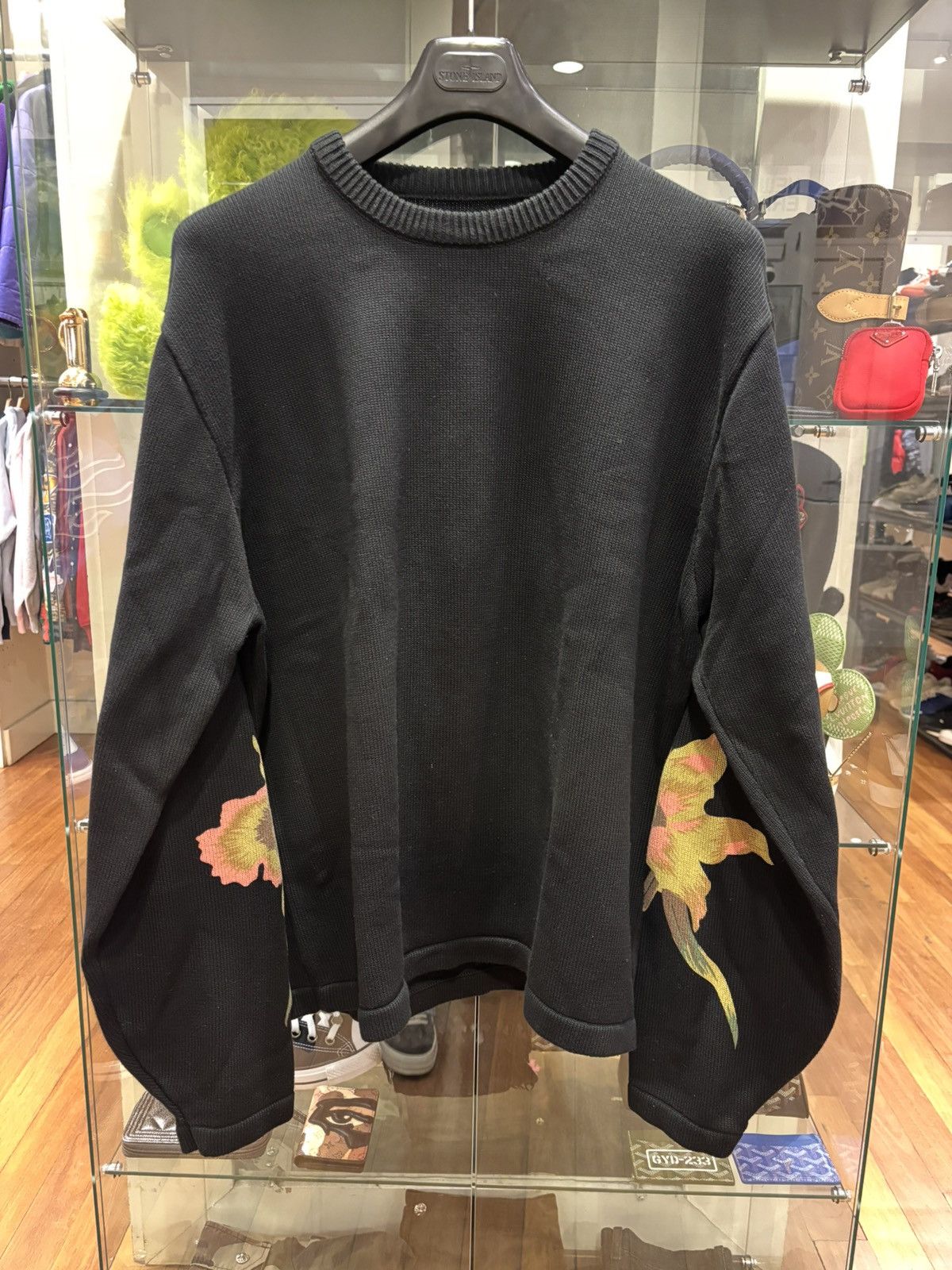 Stussy Stüssy Floral Knit Sweater Size US XXL / EU 58 / 5 - 1 Thumbnail