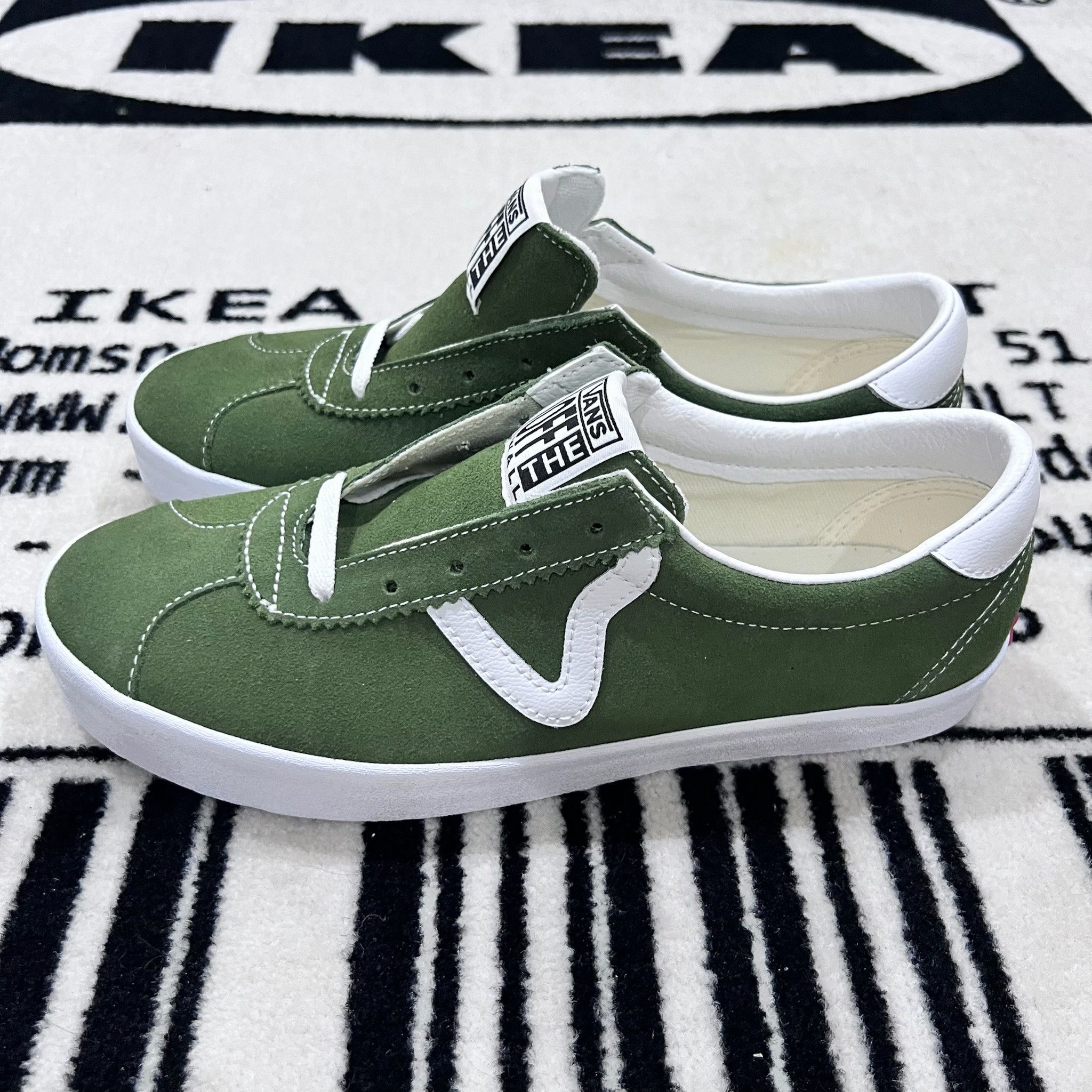 Vans Vans Sport Low Shoes - Olive Suede Leather Top Size US 8.5 / EU 41-42 - 3 Thumbnail