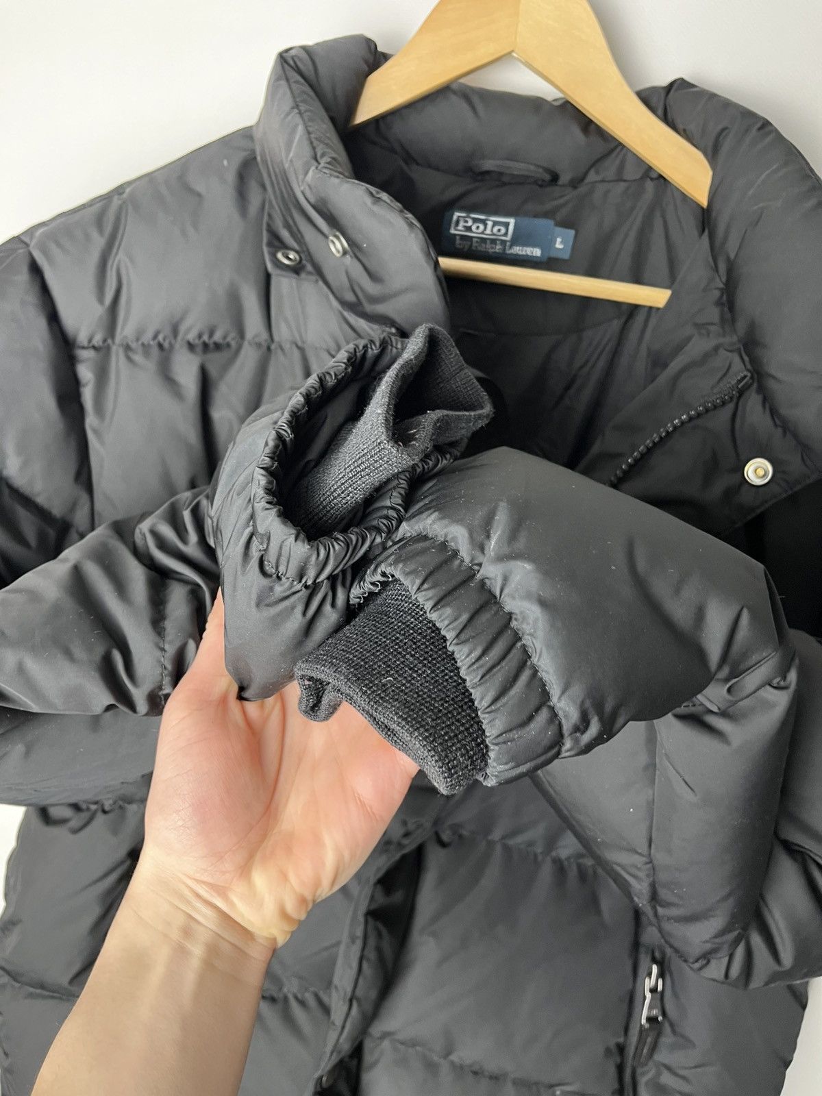 Polo Ralph Lauren Vintage Black Puffer Polo Raplh Lauren Size US L / EU 52-54 / 3 - 9 Thumbnail