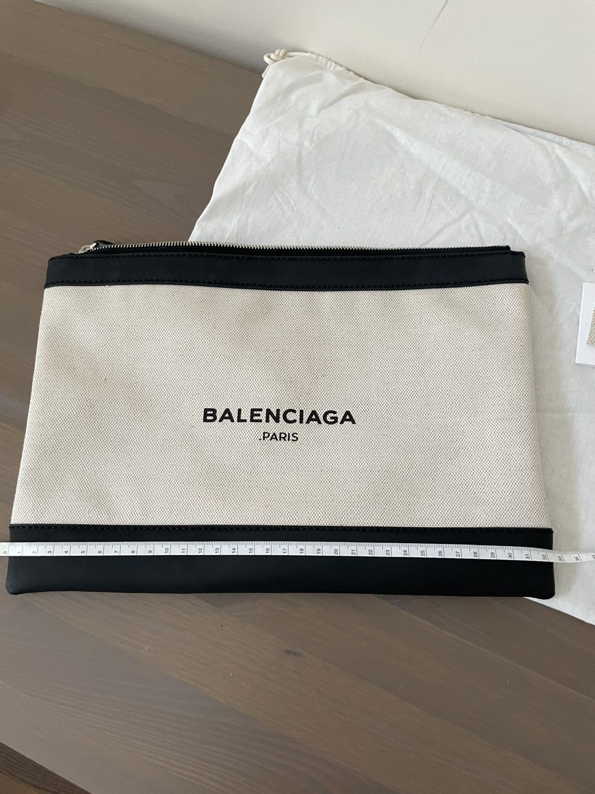 Balenciaga Balenciaga logo canvas document holder pouch Size ONE SIZE - 8 Thumbnail