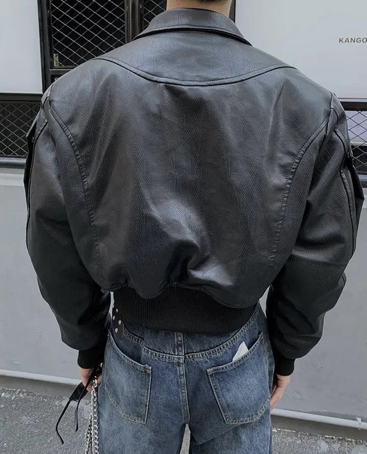 Japanese Brand PU Leather Jacket Coat Streetwear Zipper Size US L / EU 52-54 / 3 - 5 Thumbnail