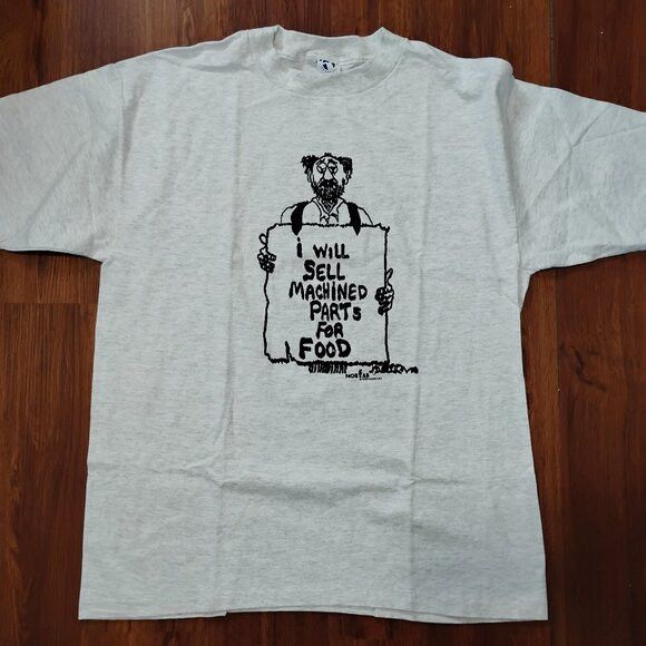 Other DS Vintage Norfab Engineering Sell Parts For Food T-Shirt Size US XL / EU 56 / 4 - 2 Thumbnail
