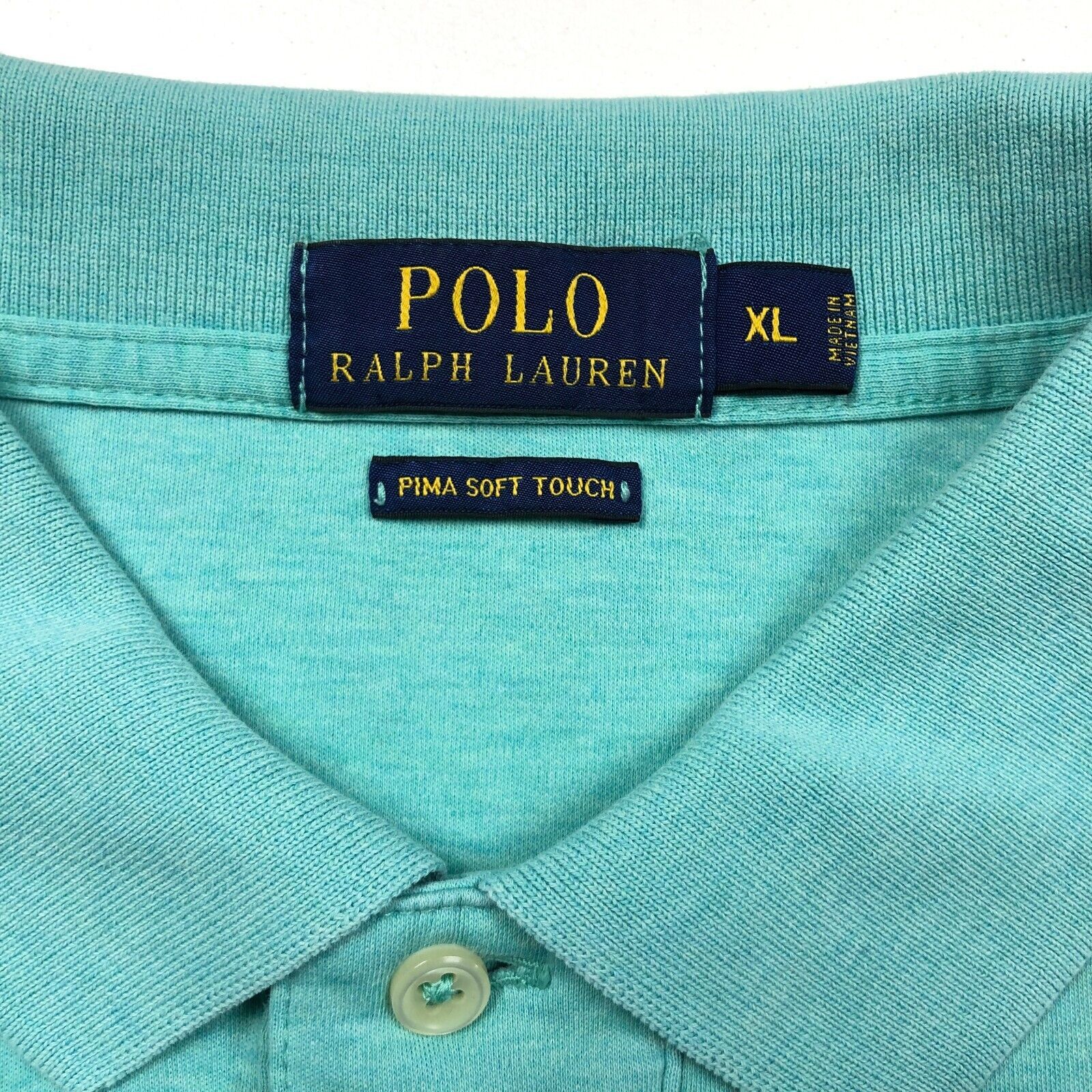 Ralph Lauren Polo Ralph Lauren Pima Soft Touch Green SS Polo Shirt Top XL Size US XL / EU 56 / 4 - 5 Thumbnail