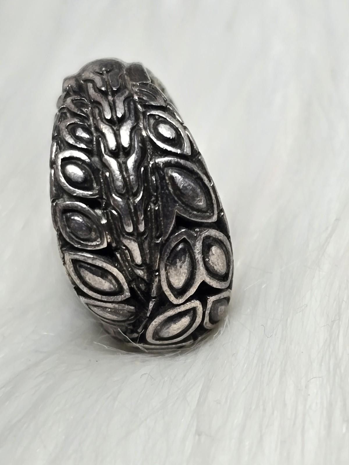 John Hardy John Hardy 925 Silver Batu Kawung Overlap Band Ring Size 7 Size ONE SIZE - 7 Thumbnail
