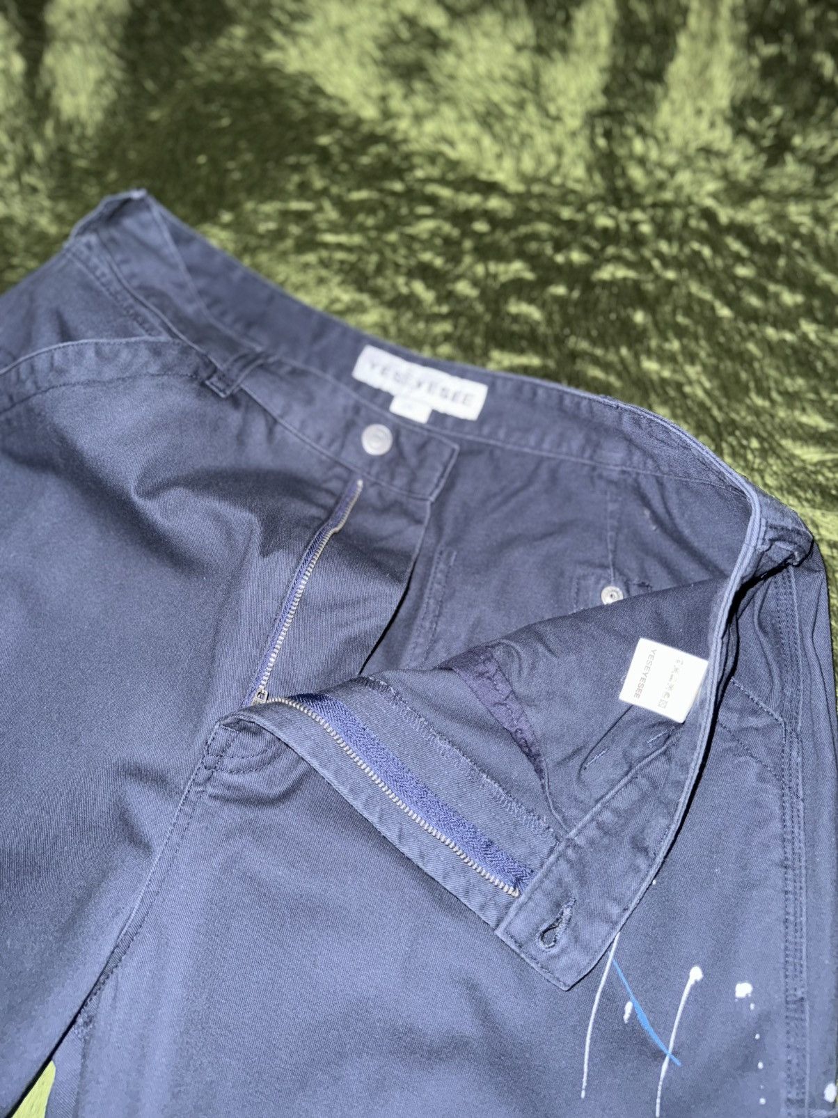 thisisneverthat [L] YESEYESEE Painted Cotton Carpenter Work Pants navy Size US 36 / EU 52 - 3 Thumbnail