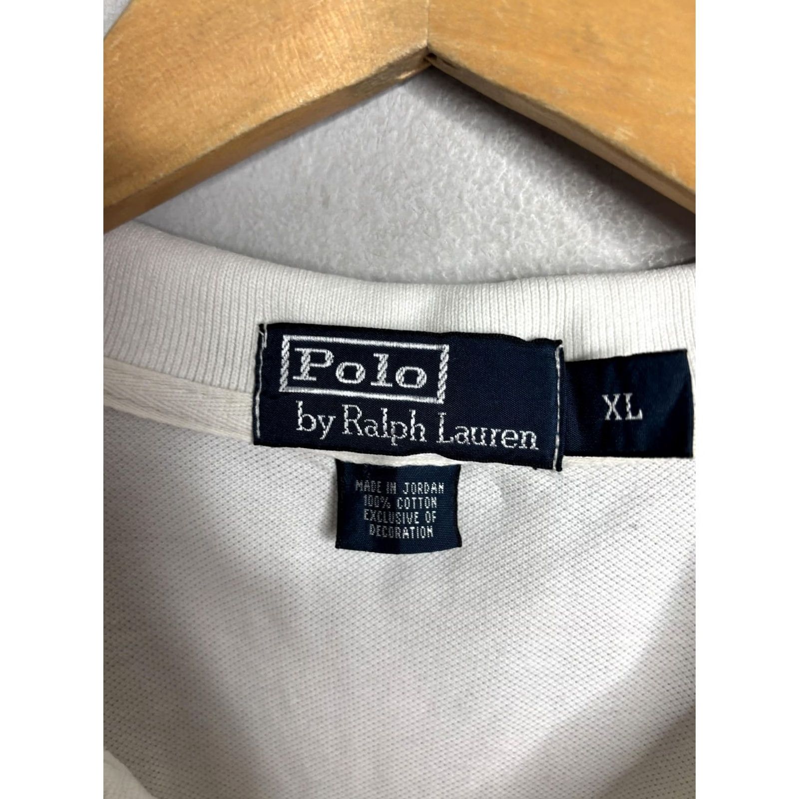Polo Ralph Lauren Polo Ralph Lauren Polo Shirt Mens XL White Crest Logo 100% Cotton Casual Size US XL / EU 56 / 4 - 4 Thumbnail