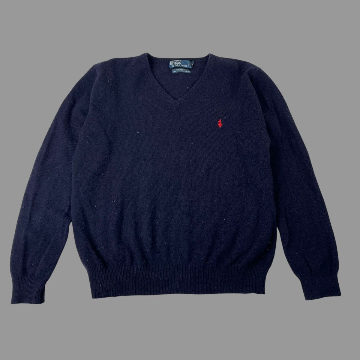 Polo Ralph Lauren Vintage polo Ralph Lauren wool v neck sweater Size US XL / EU 56 / 4 - 1 Thumbnail