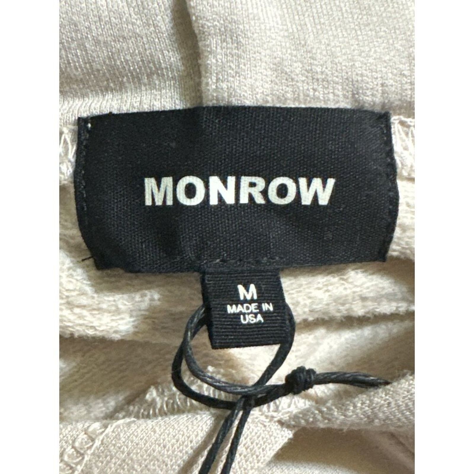 MONROW Monrow Supersoft Fleece Hoodie New Pullover Bone Medium Size M / US 6-8 / IT 42-44 - 4 Thumbnail