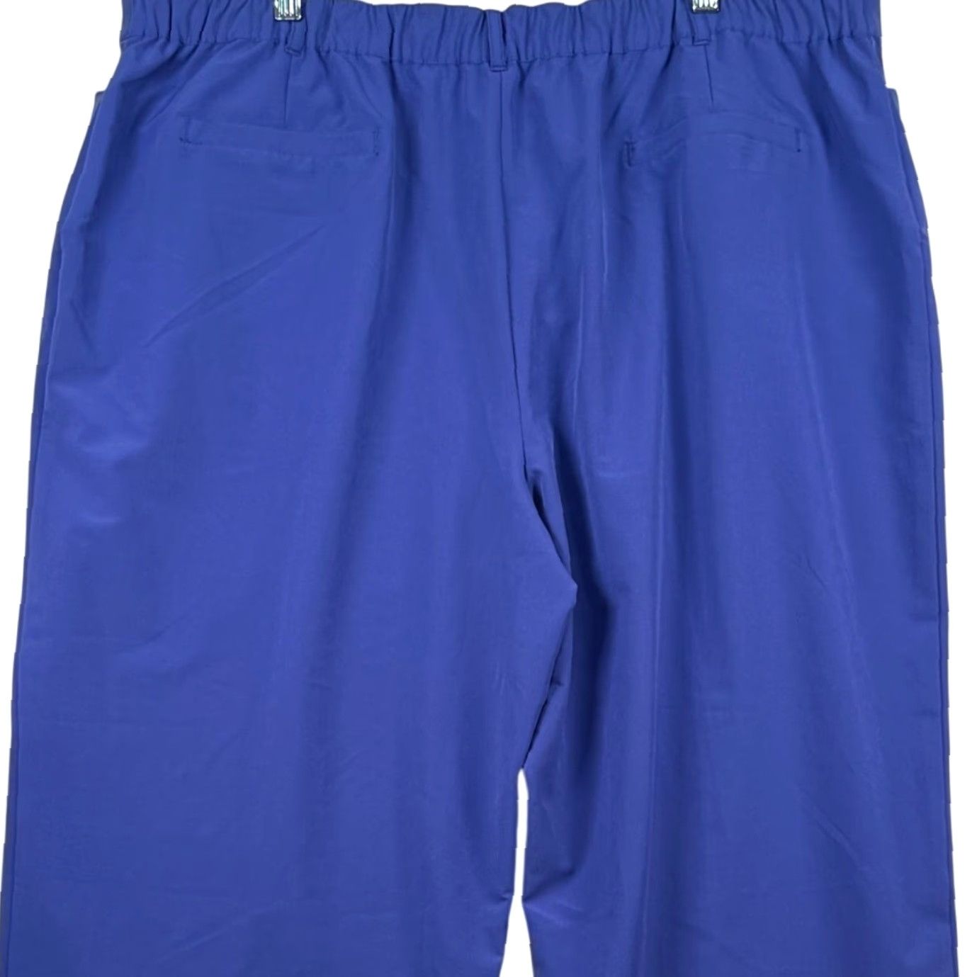 Jockey Jockey XL (Plus) Straight Leg Pants Blue Elastic Waist 40x32 Work Scrub 22W 40" Inseam Regular Rise High Front Button Zip Pockets Chino Size 40" / US 18 - 3 Thumbnail