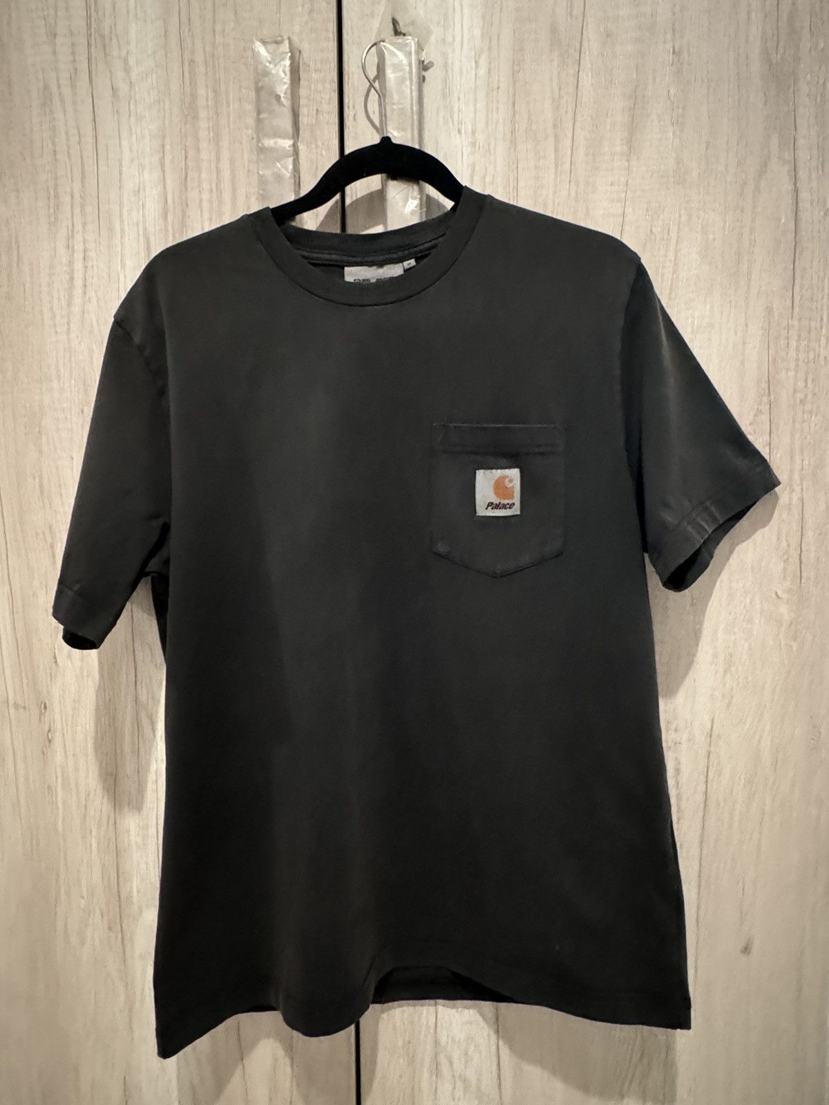 image of Carhartt Wip S/s Pocket T-Shirt in Black, Men's (Size Medium)