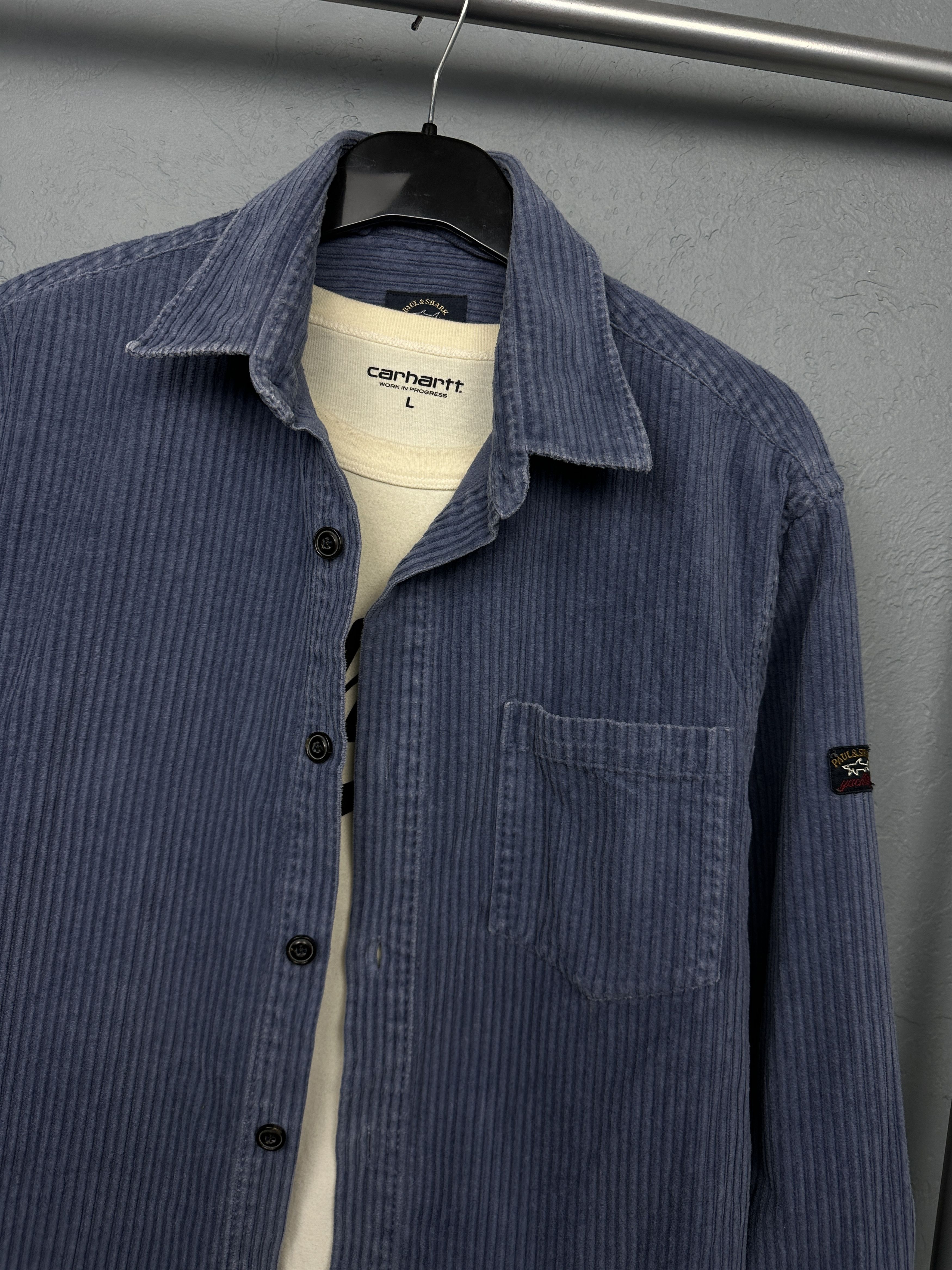 Paul & Shark Paul & Shark Mens Corduroy Flannel Long Sleeve Shirt Size US L / EU 52-54 / 3 - 2 Thumbnail