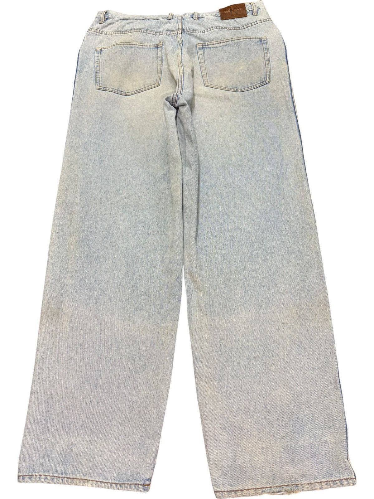 Calvin Klein Vintage Calvin Klein Faded Wash Distress Baggy Jeans Size US 36 / EU 52 - 2 Thumbnail