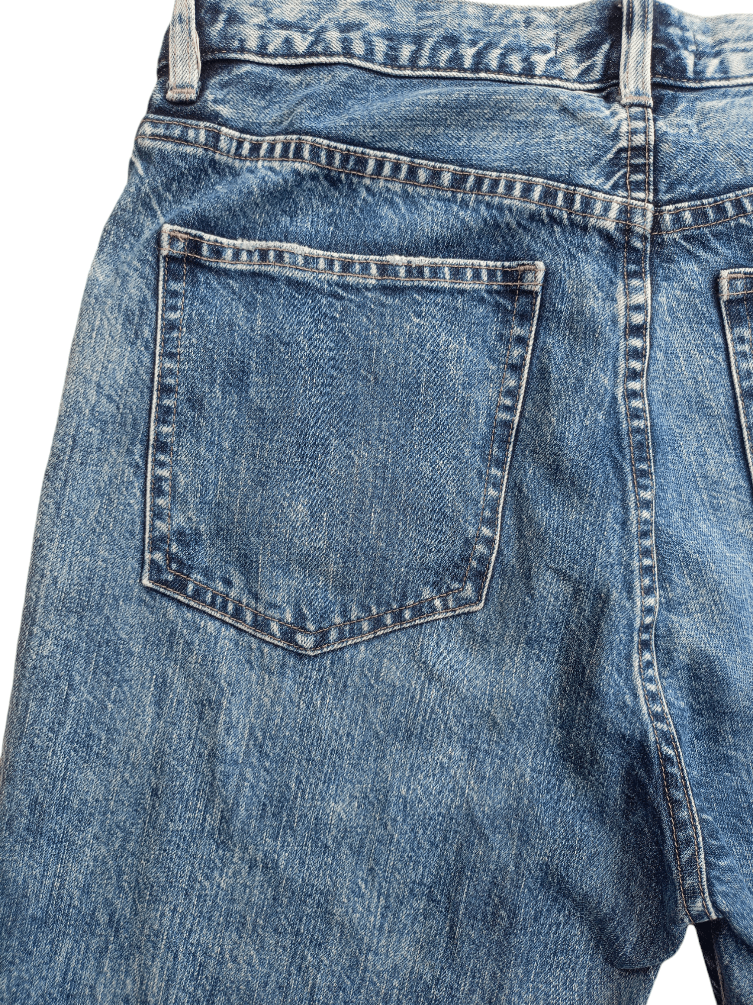 Uniqlo × Vintage UNIQLO Cropped Relaxed Tapered Distressed Denim Size 26" / US 2 / IT 38 - 21 Thumbnail