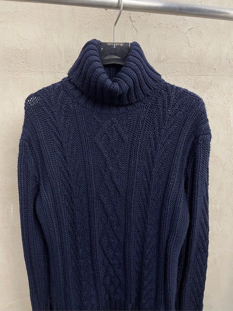 Thom Browne Thom browne Dark blue turtleneck lapel back color stripe ro Size US XS / EU 42 / 0 - 3 Thumbnail