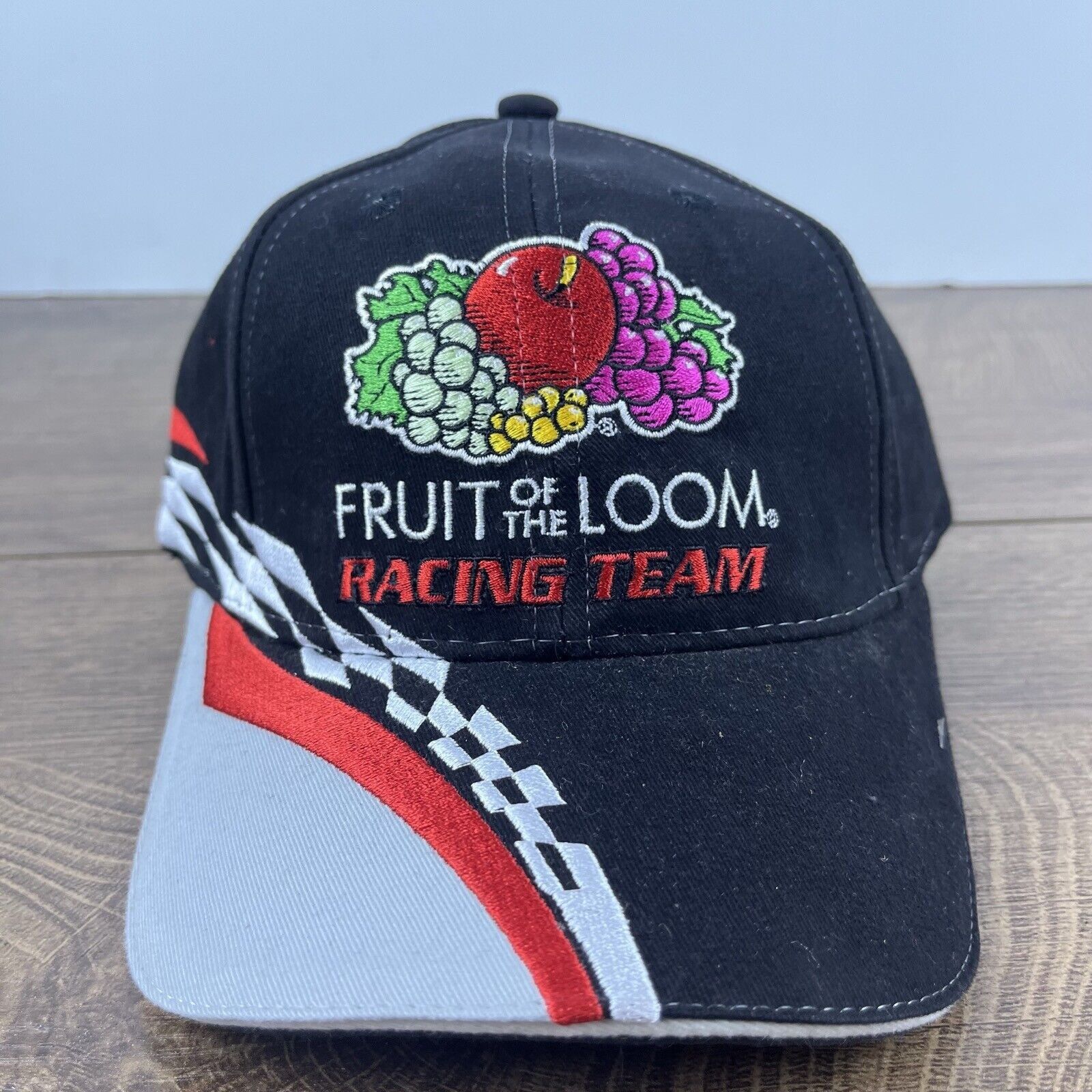 Other Fruit of the Loom Racing 55 Hat Black Cap Hat Adjustable Hat Size ONE SIZE - 2 Thumbnail