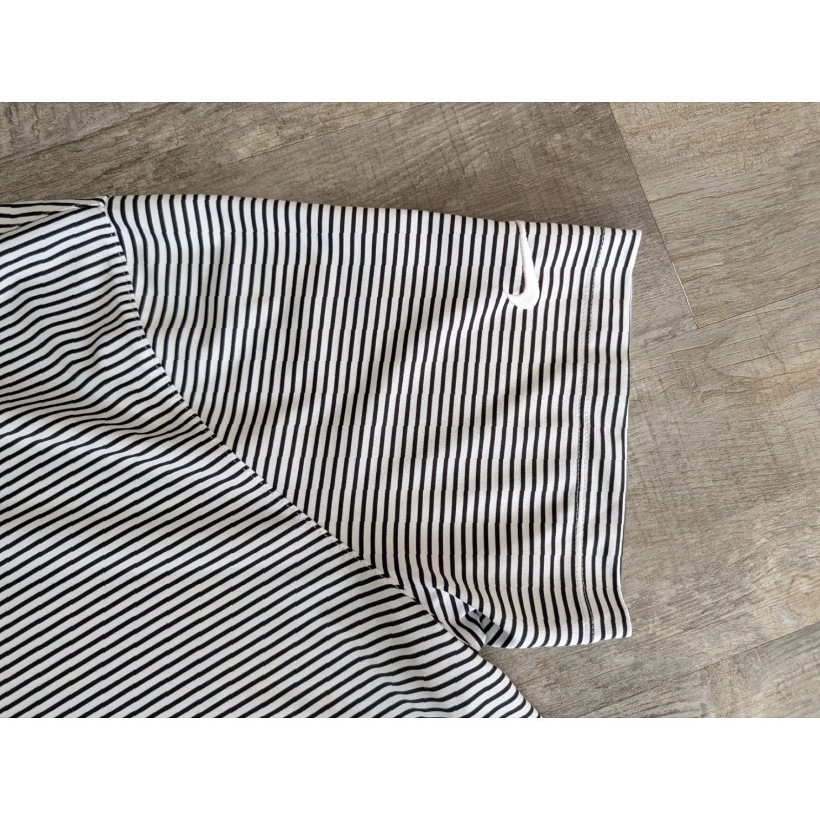 Nike VINTAGE Nike Golf Polo Shirt Mens XL Black Striped Dri-FIT Standard Fit Performance Top Size US XL / EU 56 / 4 - 3 Thumbnail