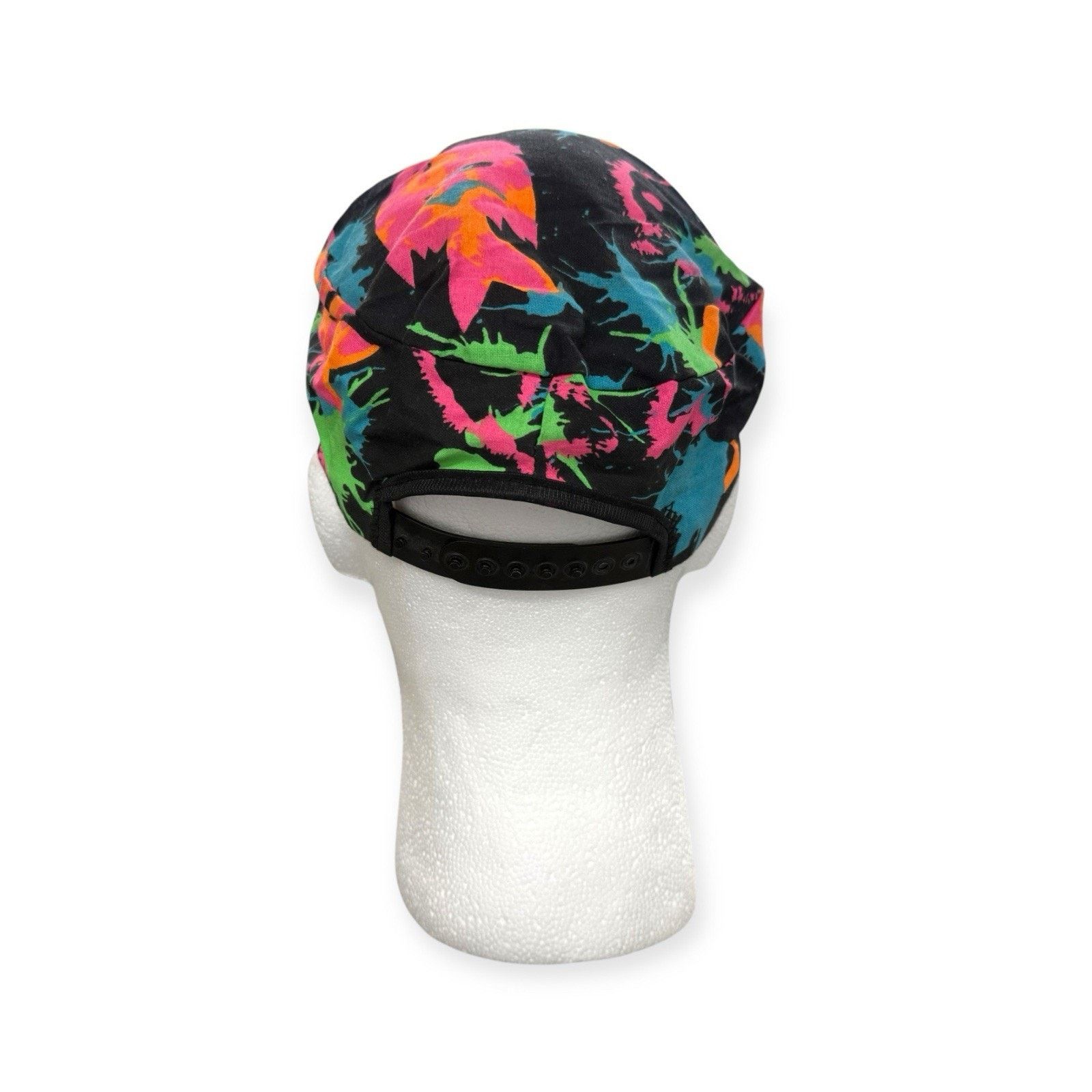 Disney MICKEY MOUSE: Vtg 1980s Neon Paint Splatter Painter Hat Size ONE SIZE - 4 Thumbnail