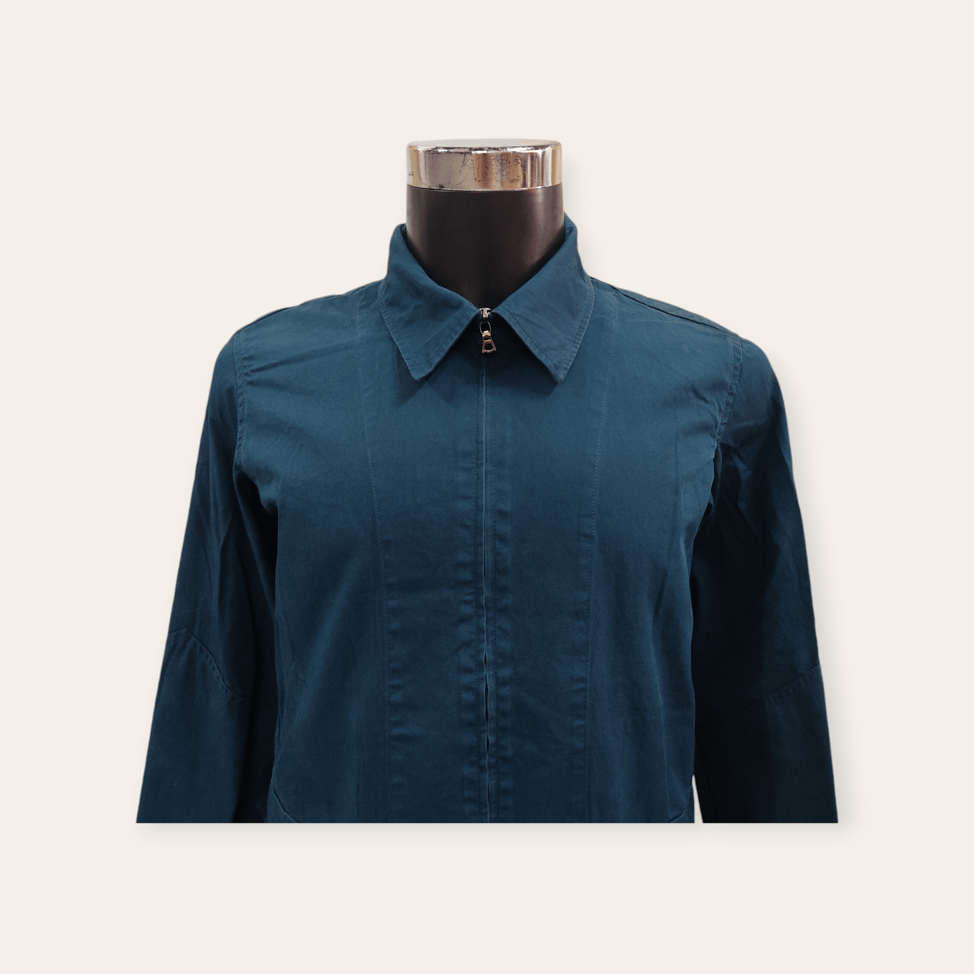 A.P.C. Light Cotton Minimalist Zipper Jacket Size US S / EU 44-46 / 1 - 2 Thumbnail