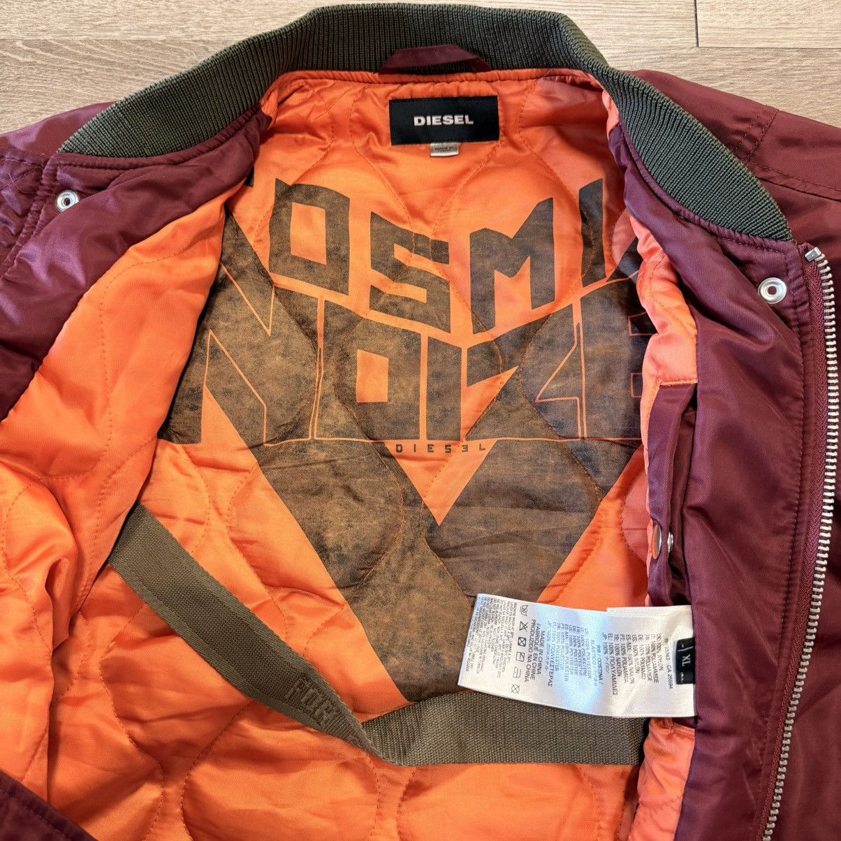 Diesel Diesel Men's XL Bomber Jacket Full Zip Size US XL / EU 56 / 4 - 5 Thumbnail