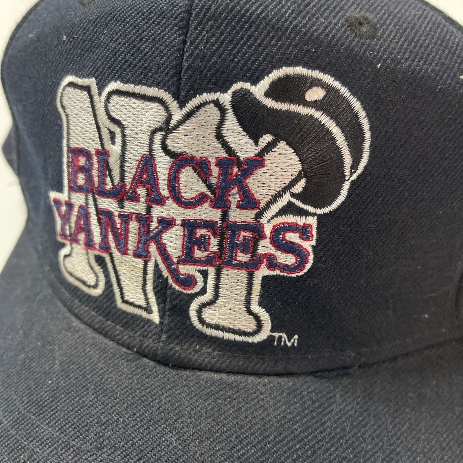Vintage Vtg New York Black Yankees Hat NLBM Negro League Snapback Size ONE SIZE - 3 Thumbnail