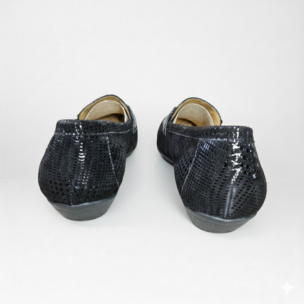 Other Softspots Size 10 Flats Loafers Black Metallic Houndstooth Size US 10 / IT 40 - 6 Thumbnail