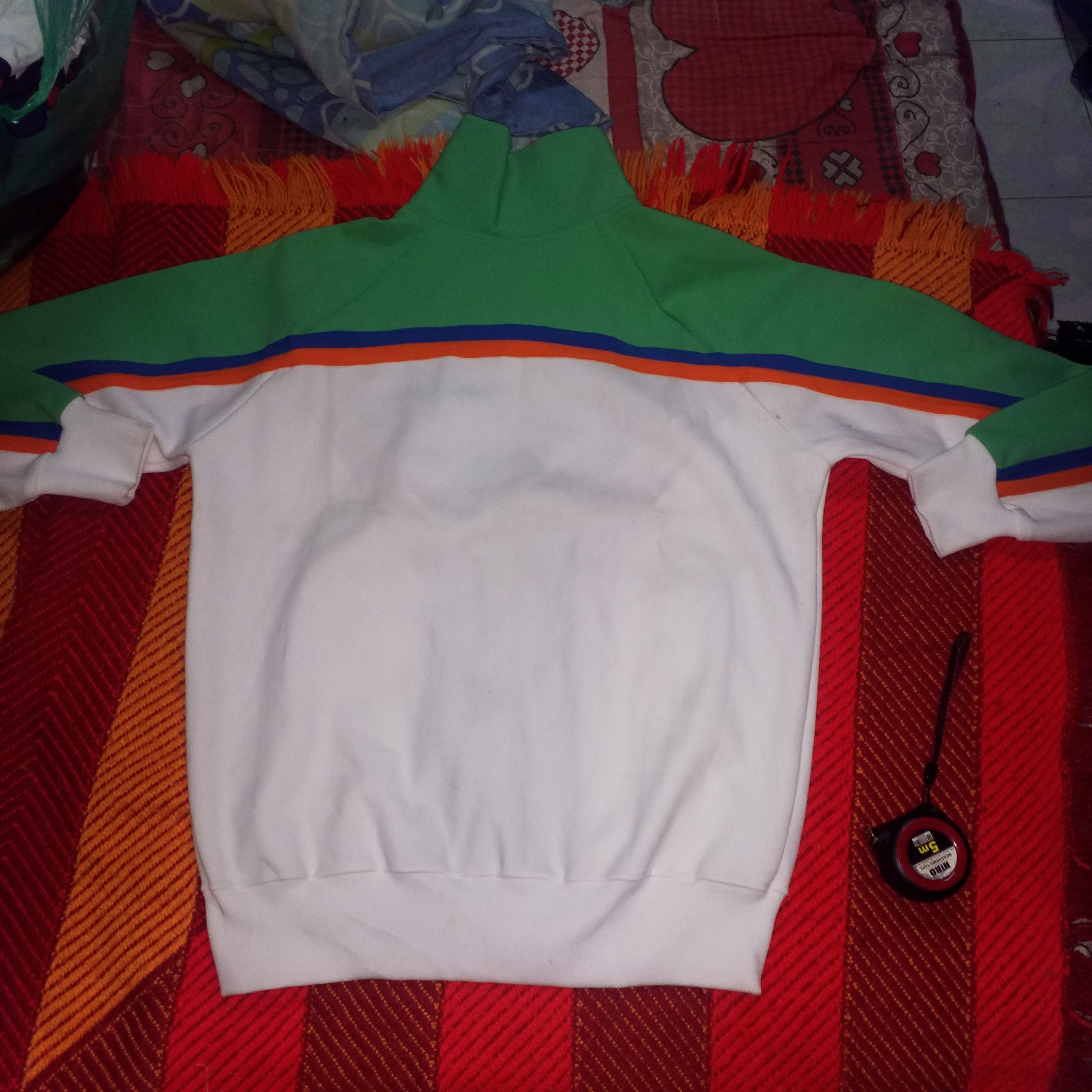Japanese Brand TRACK TOP FULL ZIPPER RAINBOW MOSQUITO STYLE DESIGN Size US M / EU 48-50 / 2 - 2 Thumbnail