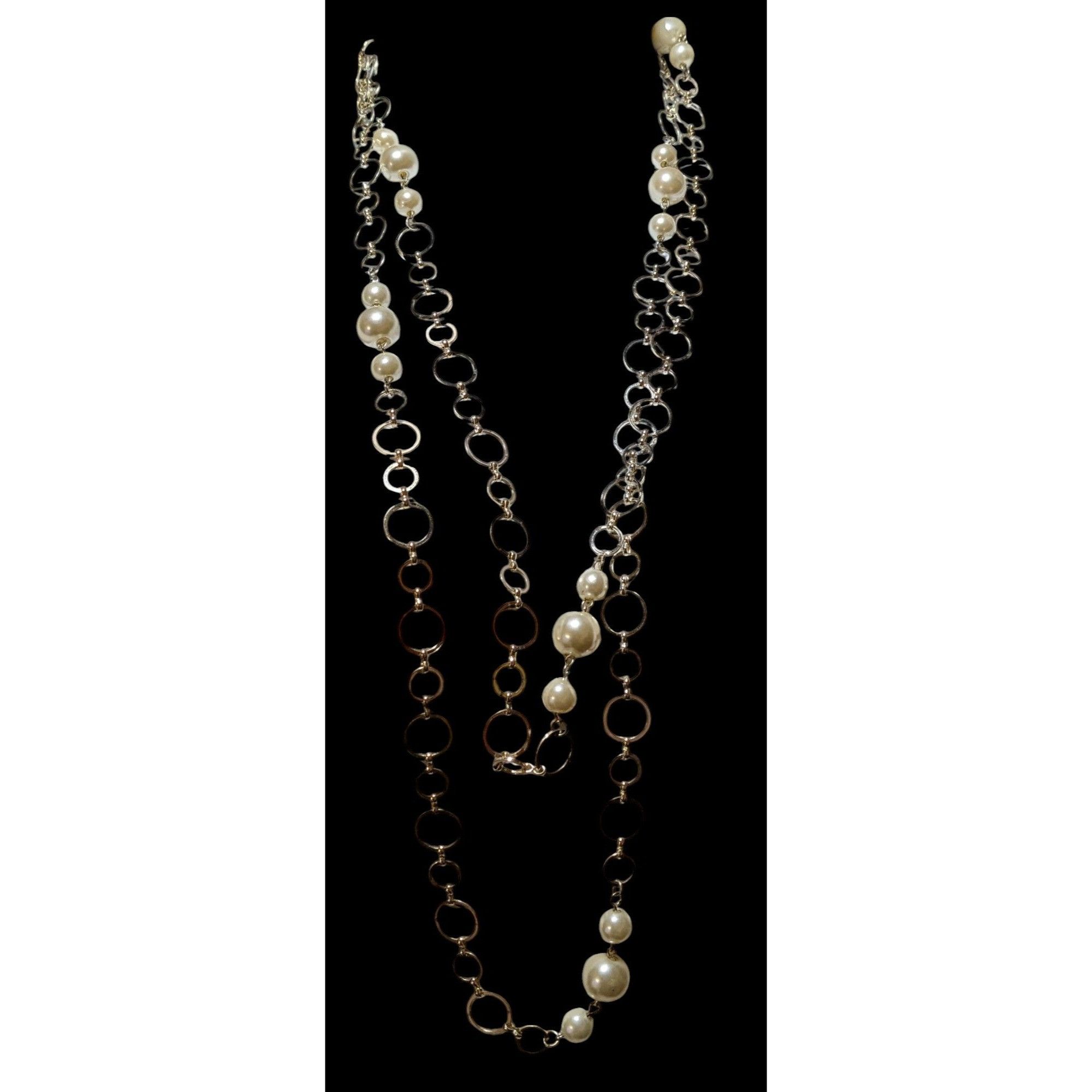 Other Y2K Loop Chain Pearl Beaded Opera Necklace Size ONE SIZE - 4 Thumbnail