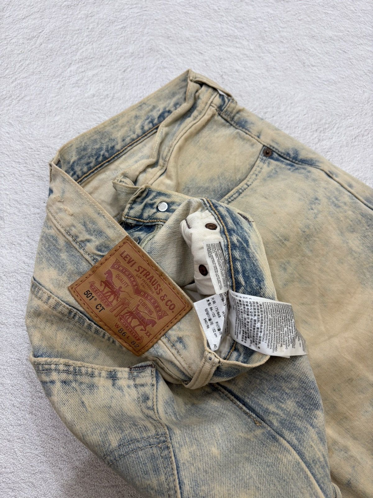 Levi's Vintage Clothing 2000s Levis Enginered wash denim Size US 36 / EU 52 - 5 Thumbnail