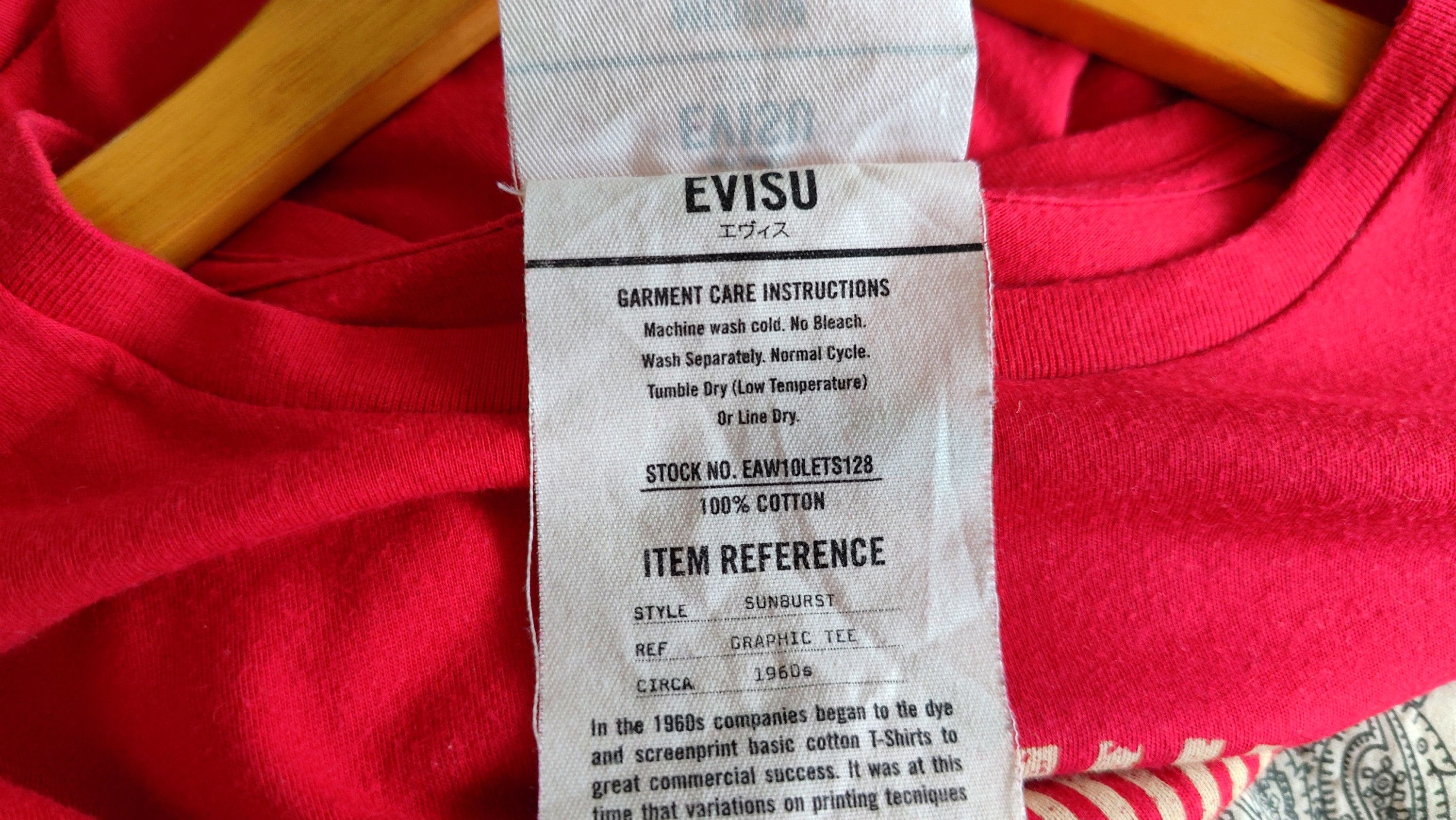 Evisu × Japanese Brand Evisu Sunburst Big Logo Tshirt Size US M / EU 48-50 / 2 - 6 Thumbnail
