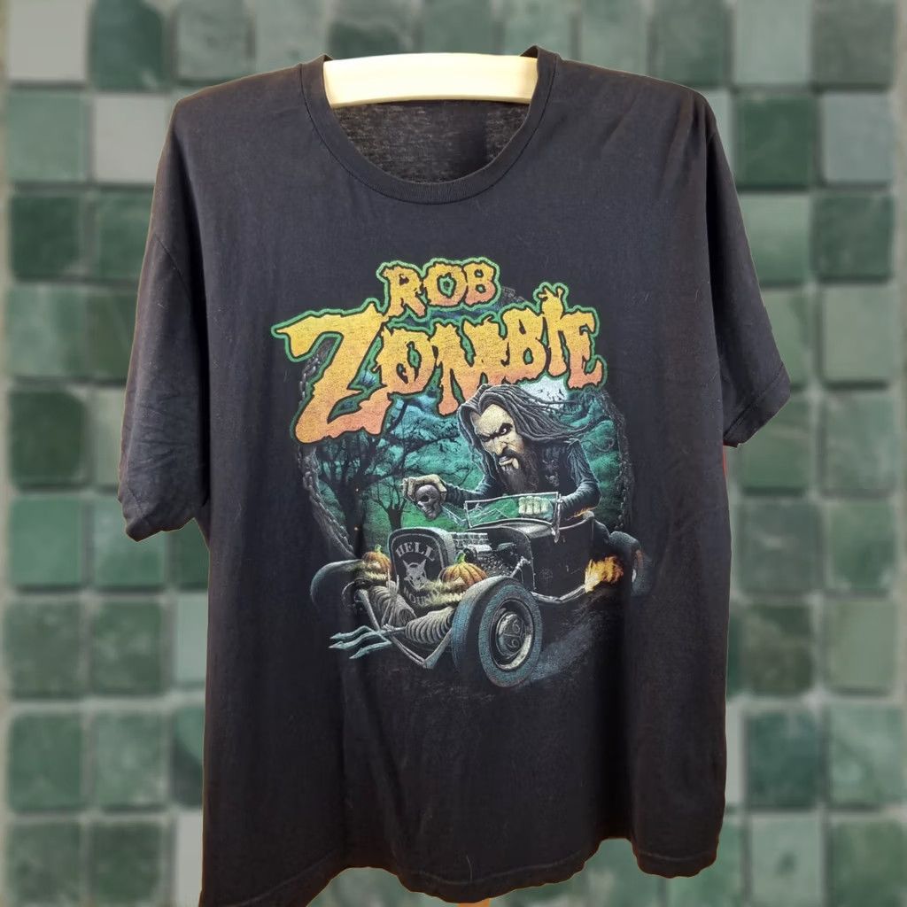 Vintage VINTAGE ROB ZOMBIE HARDCORE BAND BLACK T-SHIRT SZ XLARGE S T-Shirt XS? Size US XL / EU 56 / 4 - 1 Thumbnail