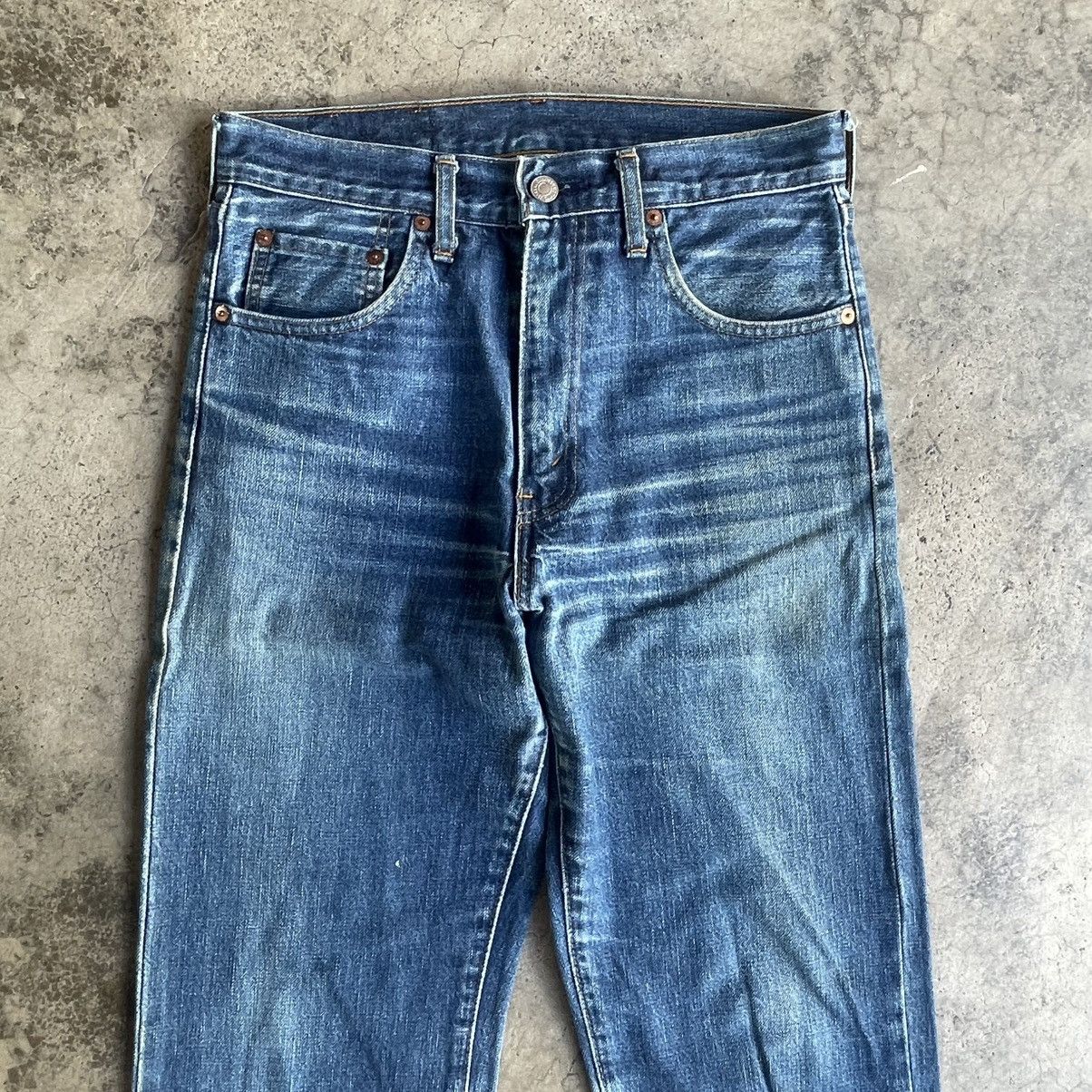 Levi's Vintage Clothing 🔥Vintage Levis 502XX Big E Stoned Washed Riped Denim Jeans Size US 30 / EU 46 - 2 Thumbnail