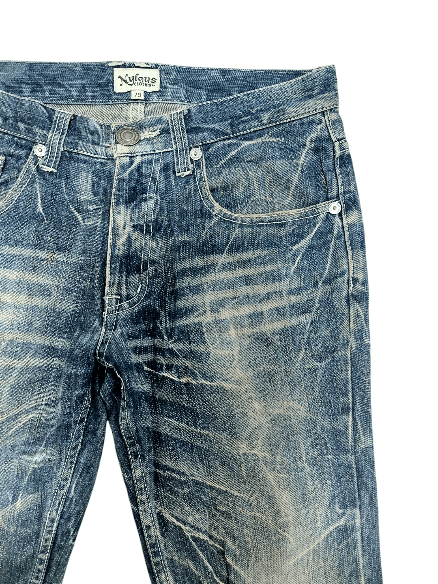 Japanese Brand × Vintage Vintage Nylaus Japan Flare Jeans Size US 31 - 5 Thumbnail