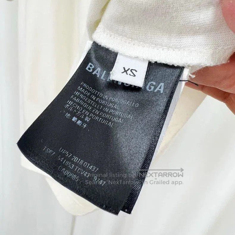Balenciaga Balenciaga Embroidered Hem Letter Short Sleeve. Size US XS / EU 42 / 0 - 7 Thumbnail