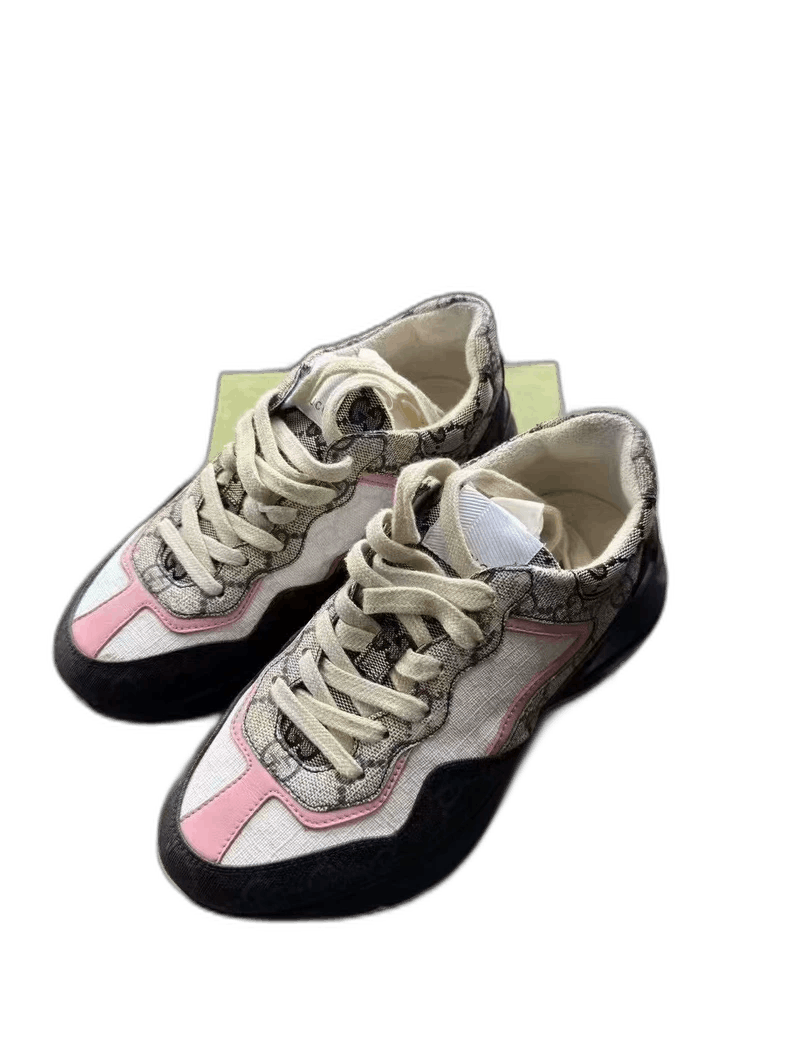 Gucci Gucci Colorful Chunky Logo Sneakers Size US 4 / IT 34 - 1 Thumbnail