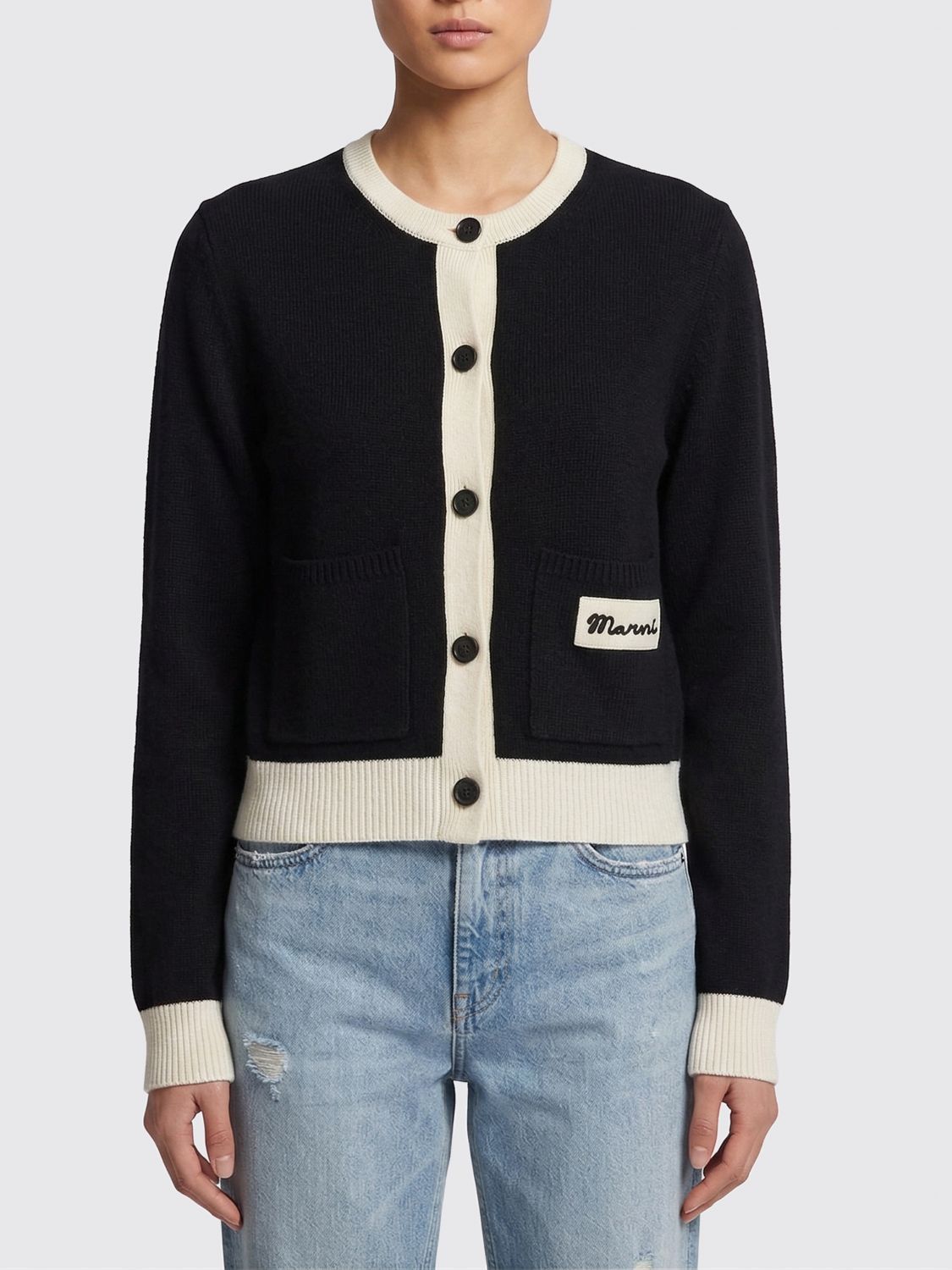 Marni Marni Sweater Woman Black Size M / US 6-8 / IT 42-44 - 1 Thumbnail