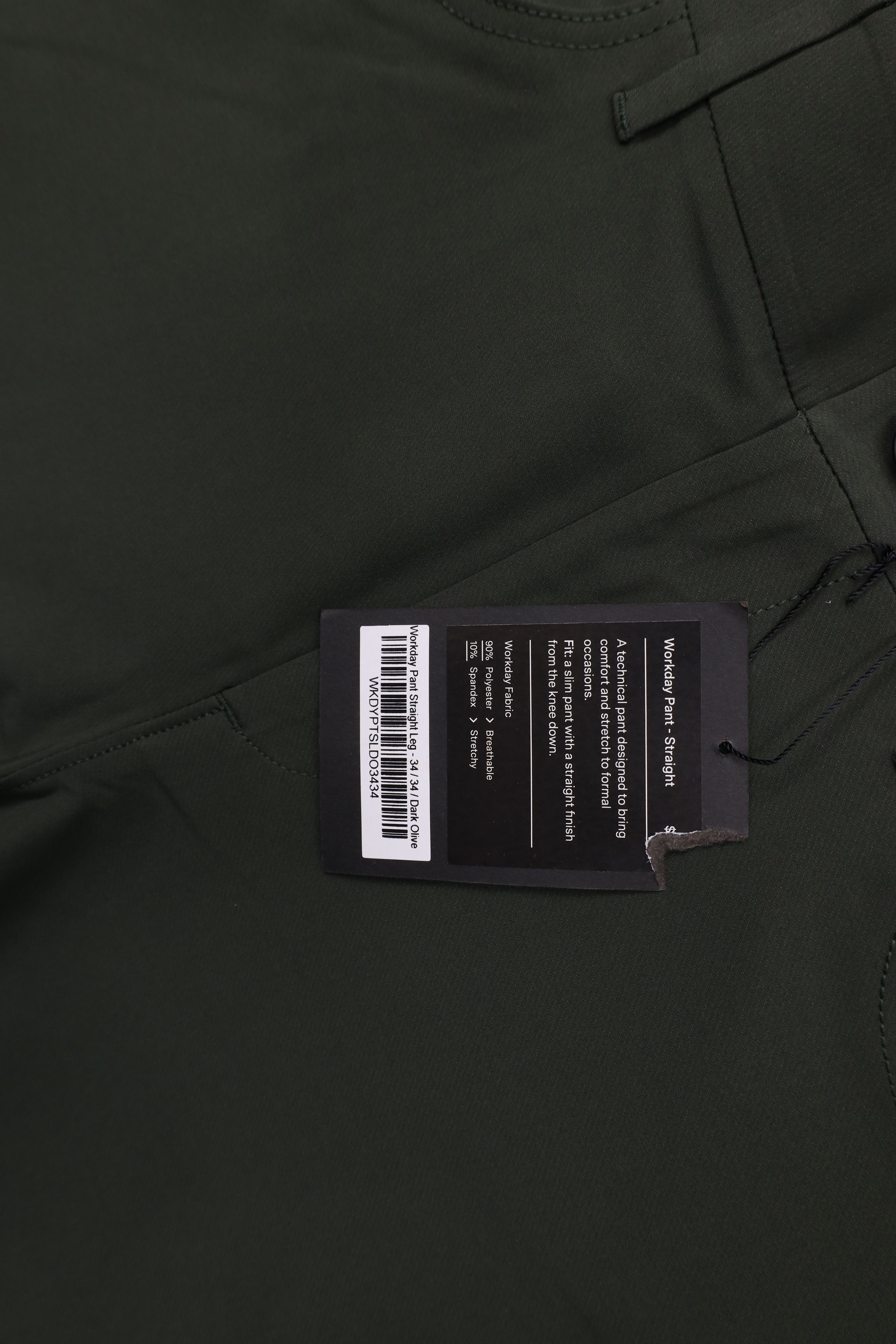 Public Rec × Vintage New Public Rec Workday Straight Leg Stretch Pants Dark Olive Size US 34 / EU 50 - 5 Thumbnail