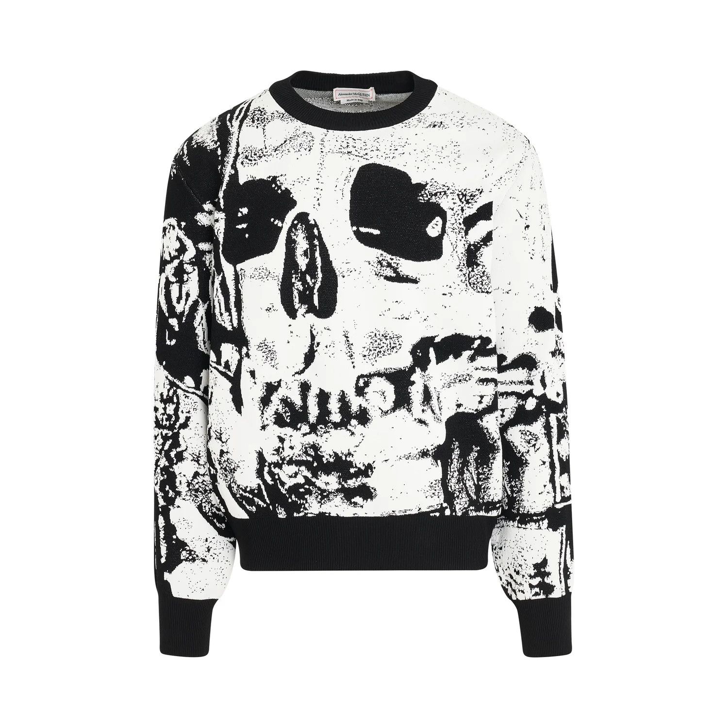 Alexander McQueen o1mris0824 Sweatshirt in Black & White Size US L / EU 52-54 / 3 - 1 Thumbnail