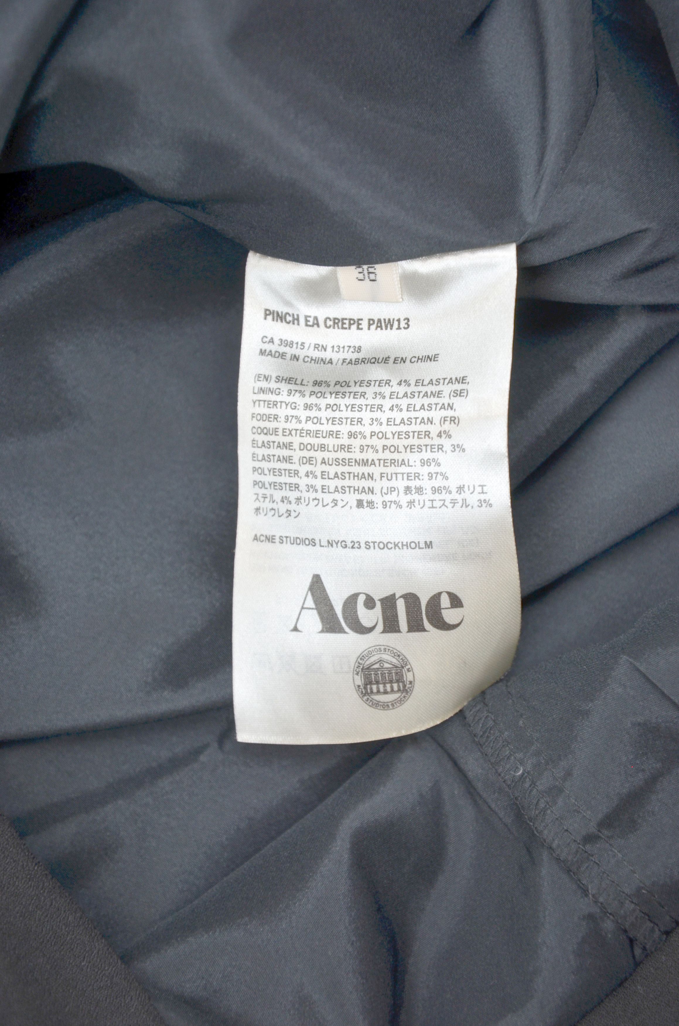 Acne Studios Acne Studios Black Sleeveless Minimalist Midi Dress 36 Size XS / US 0-2 / IT 36-38 - 7 Thumbnail
