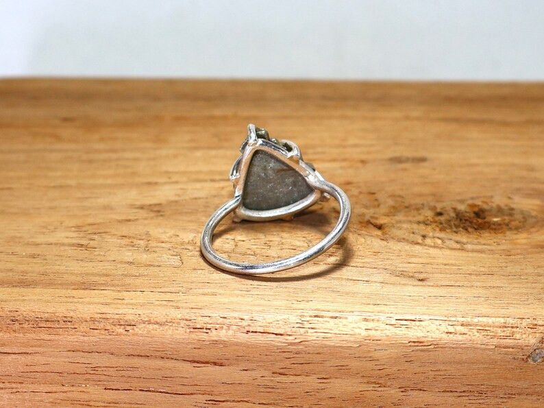 Handmade Handmade Pyrite Sterling Silver Ring: Rough Stone Jewelry Size ONE SIZE - 7 Thumbnail