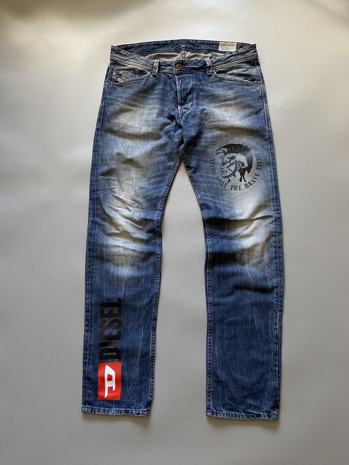 Diesel DIESEL vintage denim jeans pants exclusive print Size US 33 - 1 Thumbnail