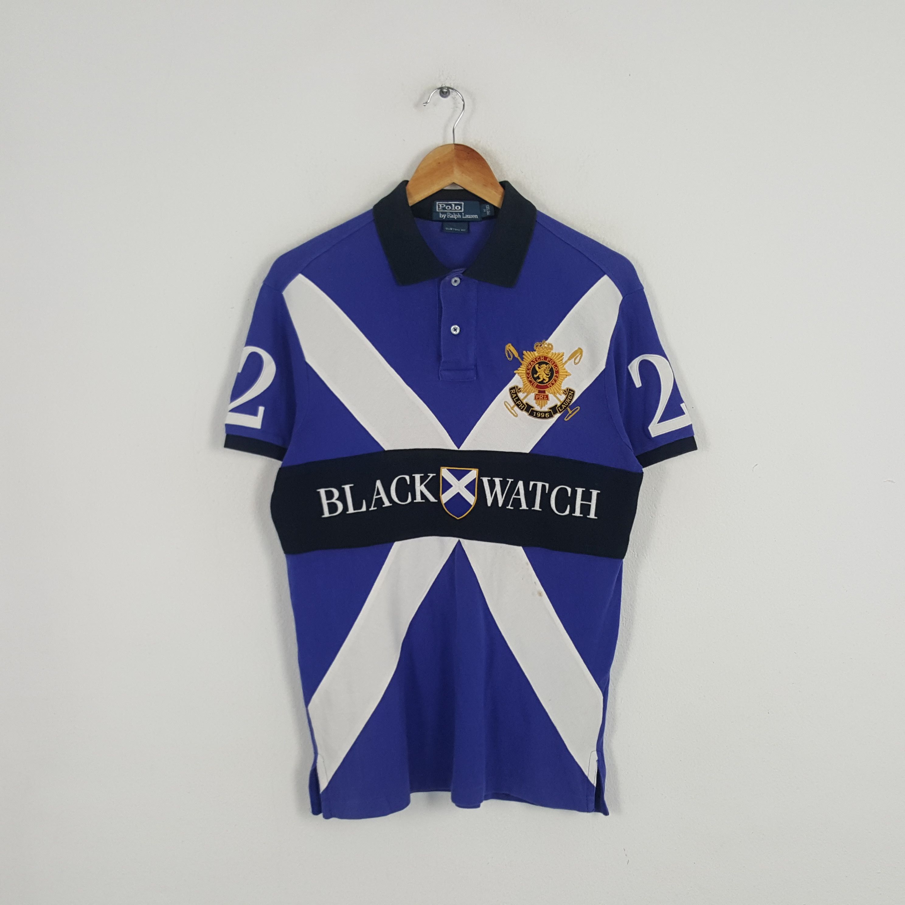 Polo Ralph Lauren × Vintage Vintage Black X Watch by Ralph Lauren Luxury Brand Polos Size US S / EU 44-46 / 1 - 1 Thumbnail
