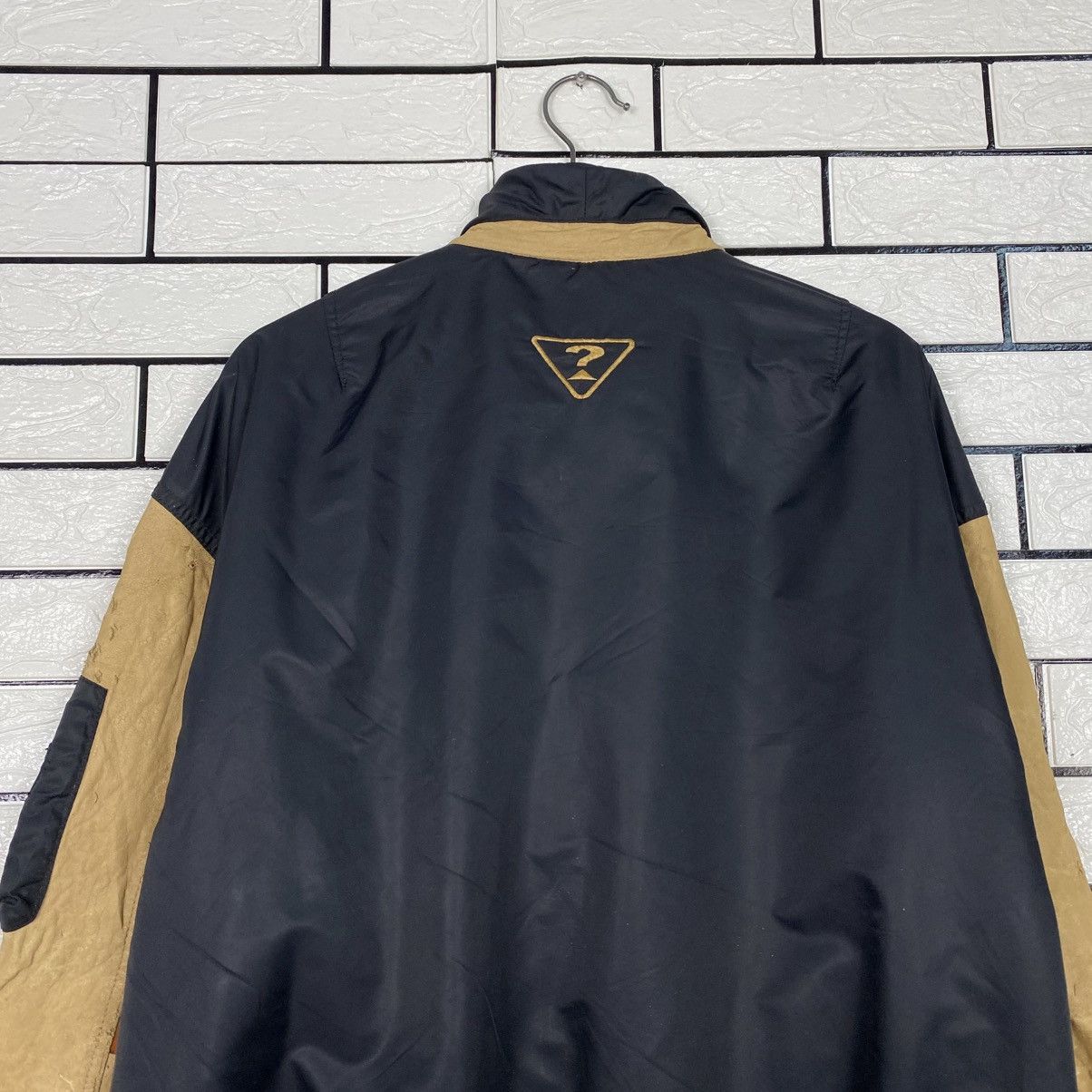 Guess 📌Vintage Bomber Leather Jacket Guess Big Logo Embroidery Size US L / EU 52-54 / 3 - 10 Thumbnail